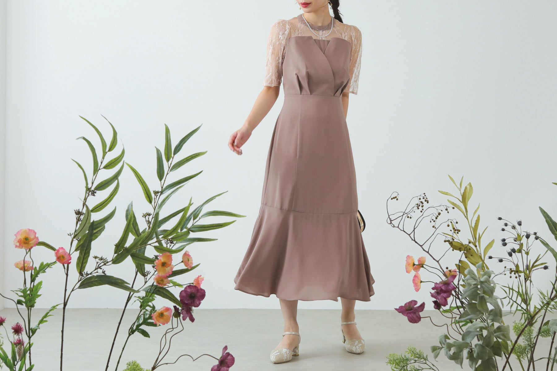 シルエットが美しいマーメイドドレス特集