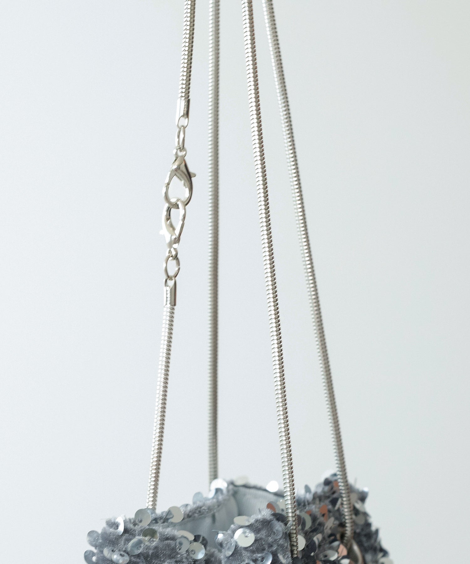 スパンコール 2way 巾着 ハンドバッグ パーティーバック