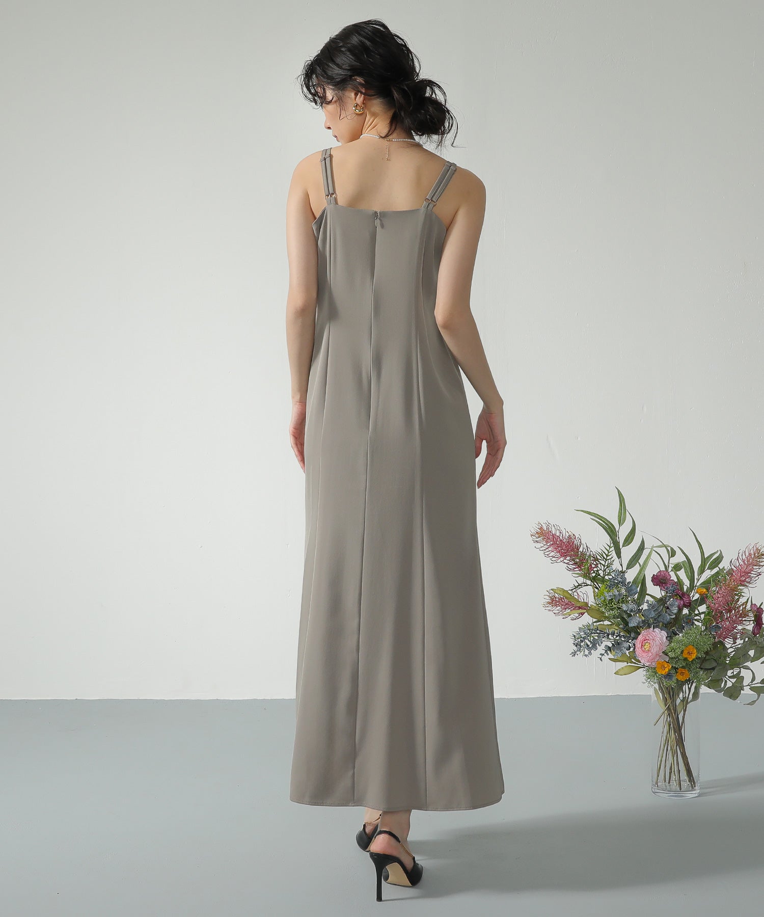 チュール フリル ベスト シアー トップス ワンピース 3点セット