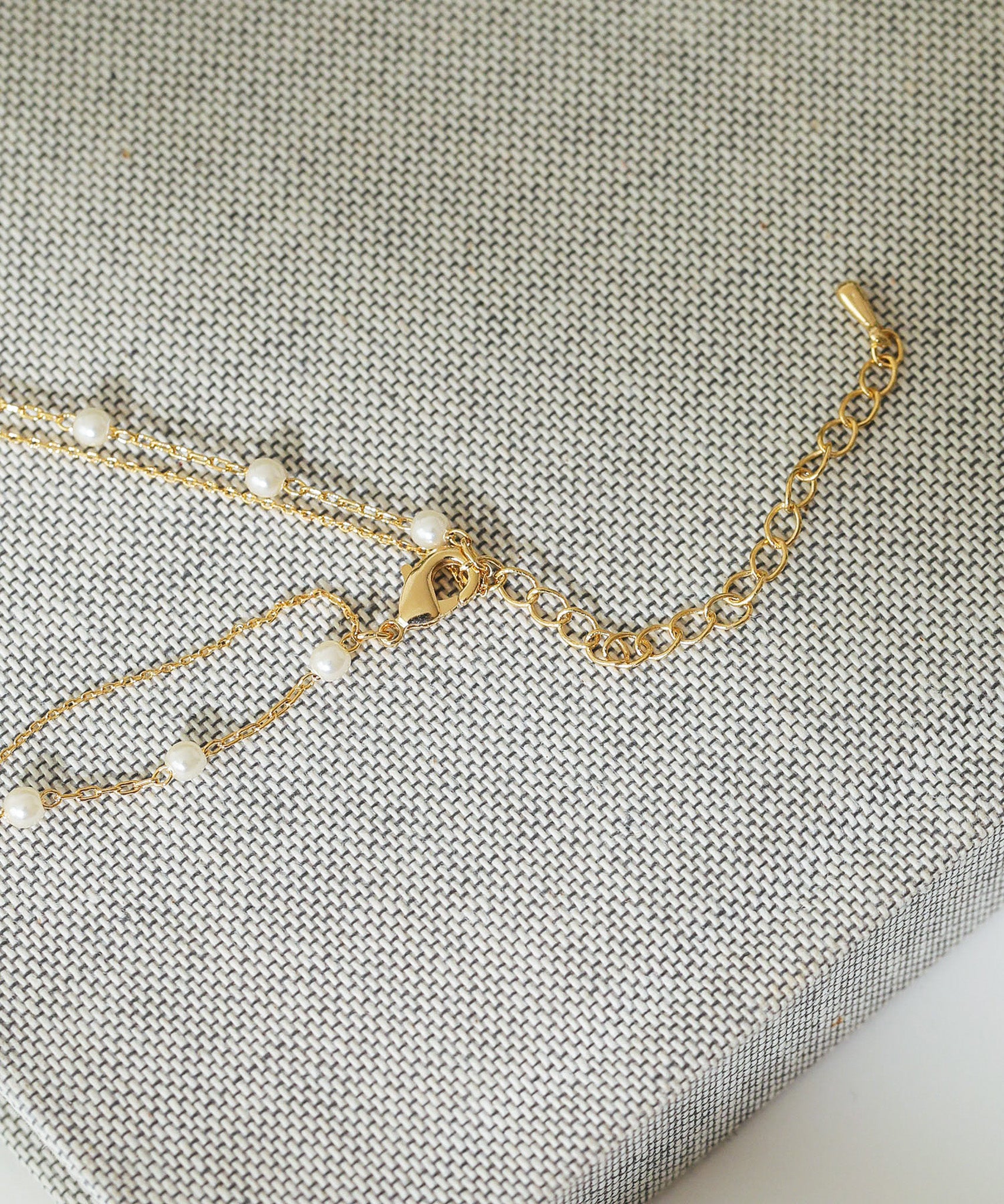 パール 結婚式 お呼ばれ 華奢 2連 ネックレス