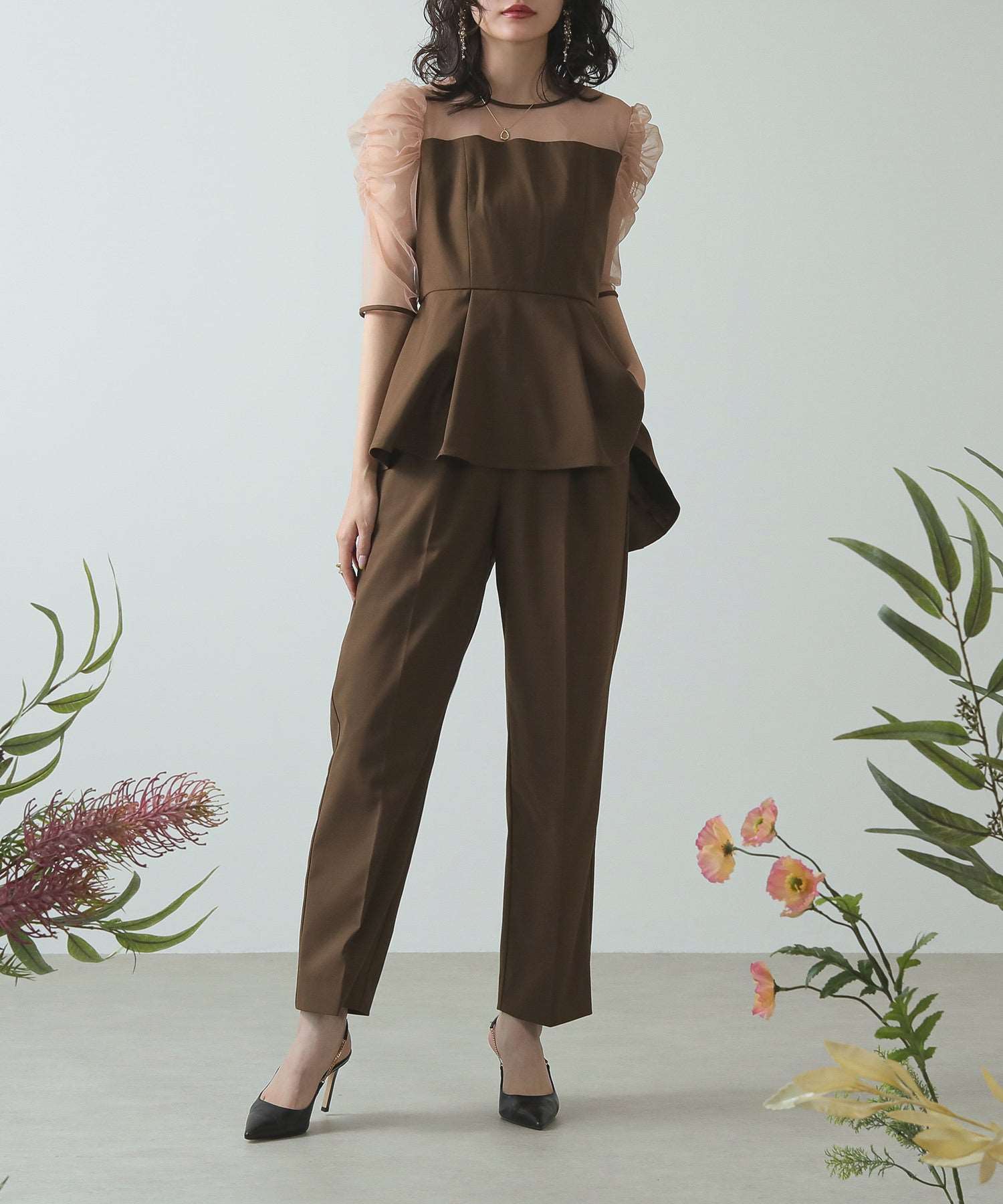 身長 167cm / 着用サイズ M / ブラウン