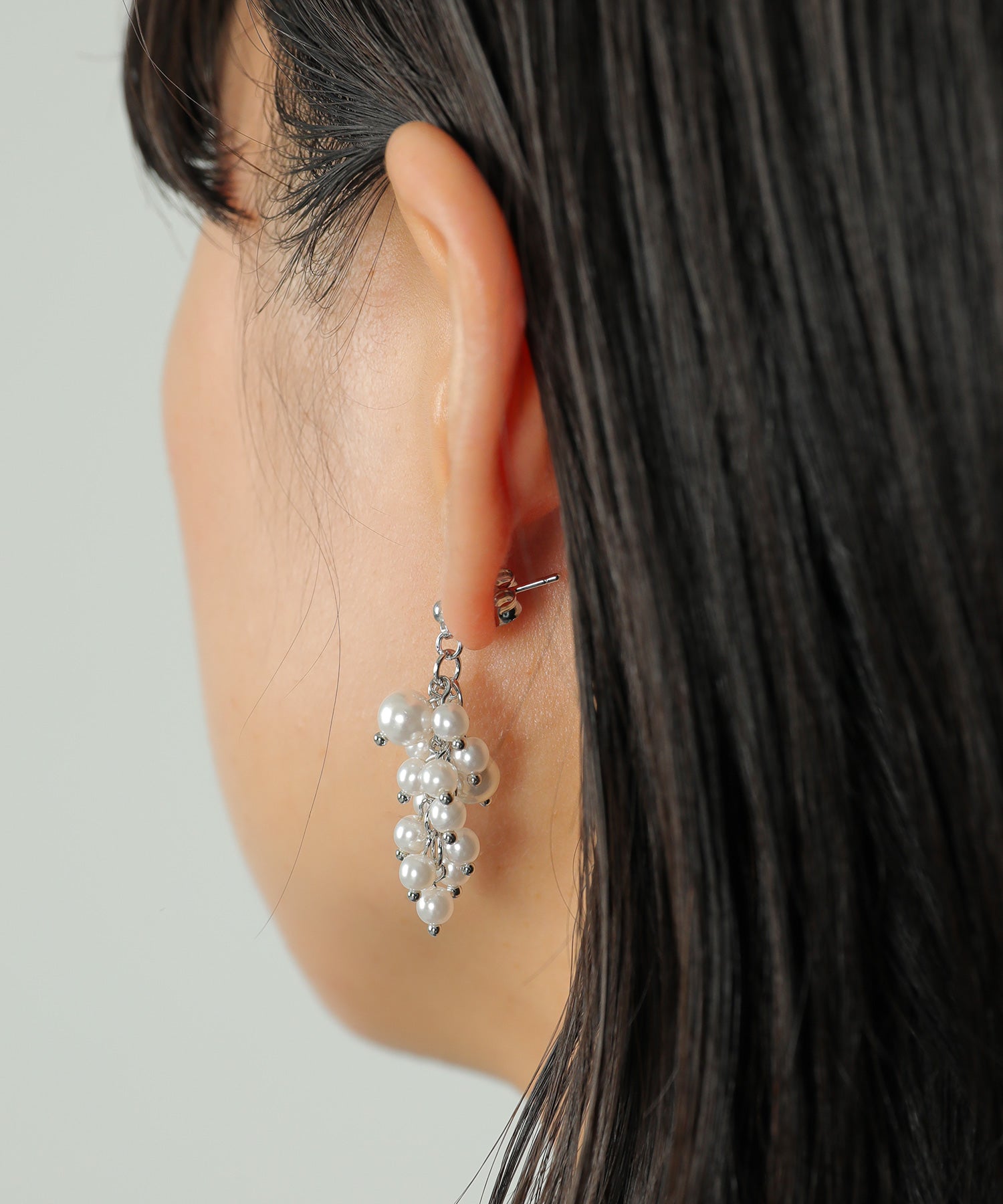 小粒パール ブドウ ピアス パーティー 結婚式 お呼ばれ オケージョン