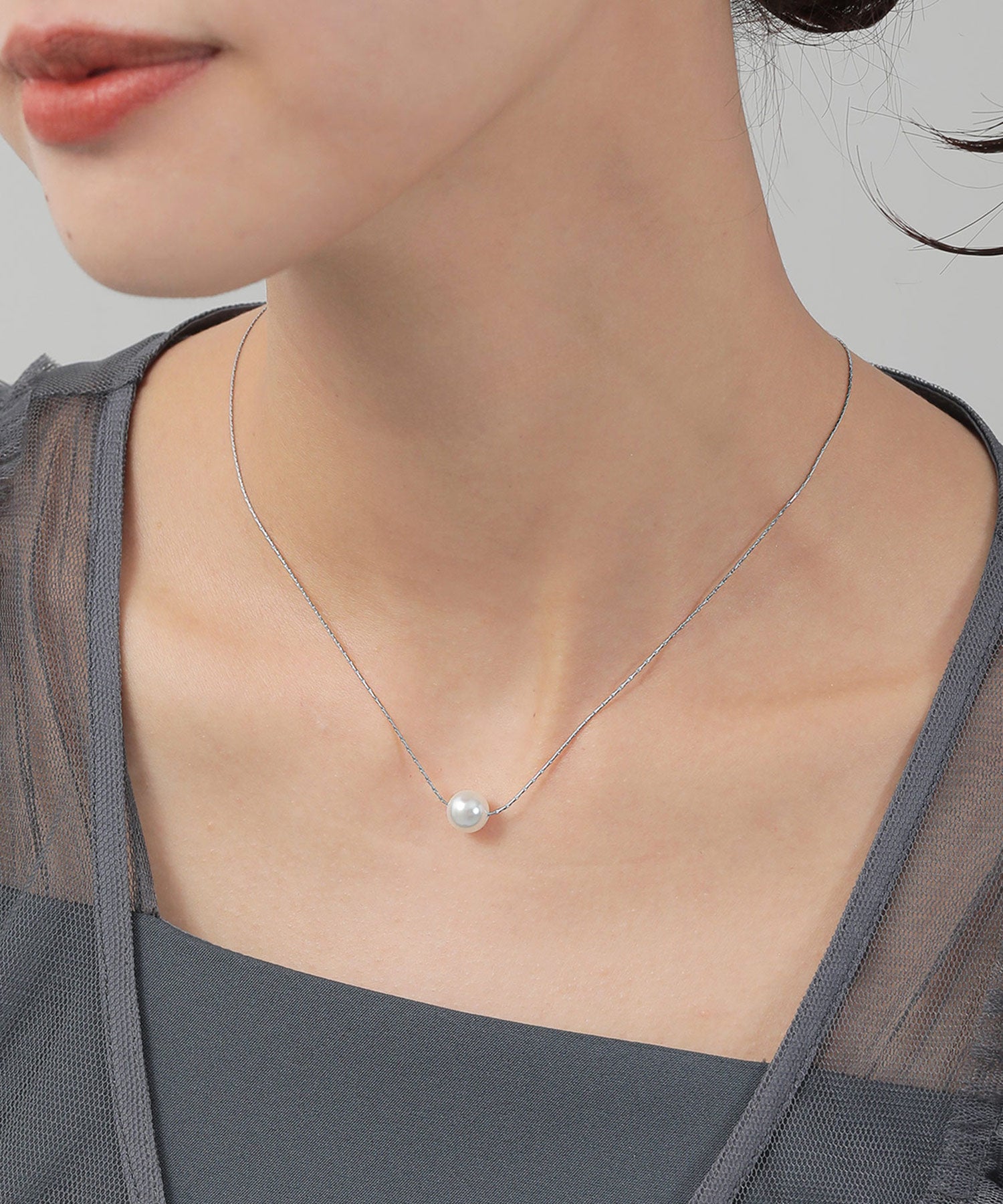 シンプル パール ネックレス