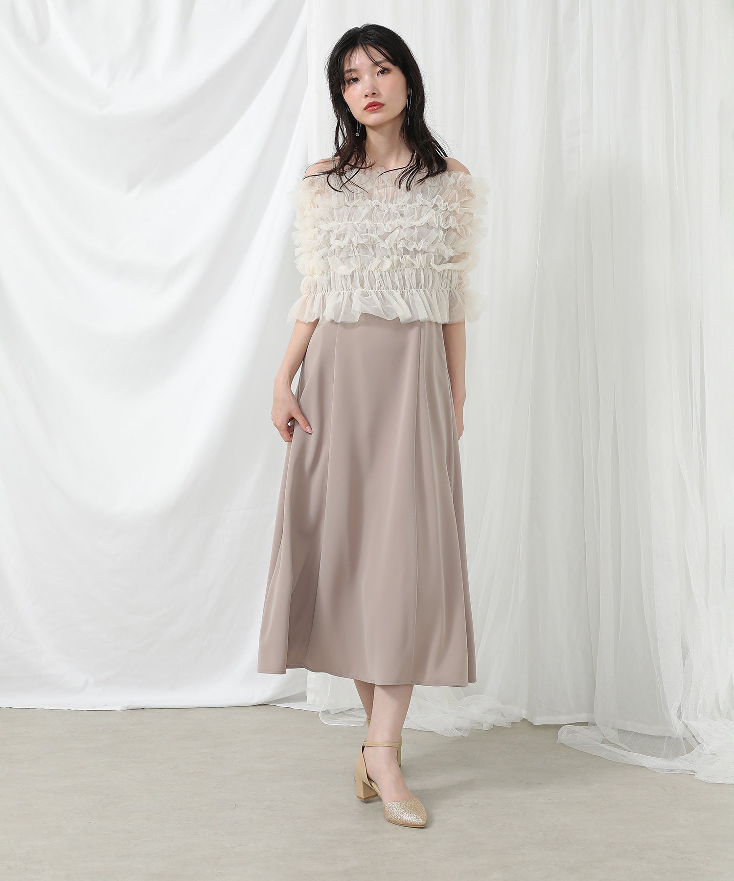 身長 167cm / 着用サイズ M / ベージュ