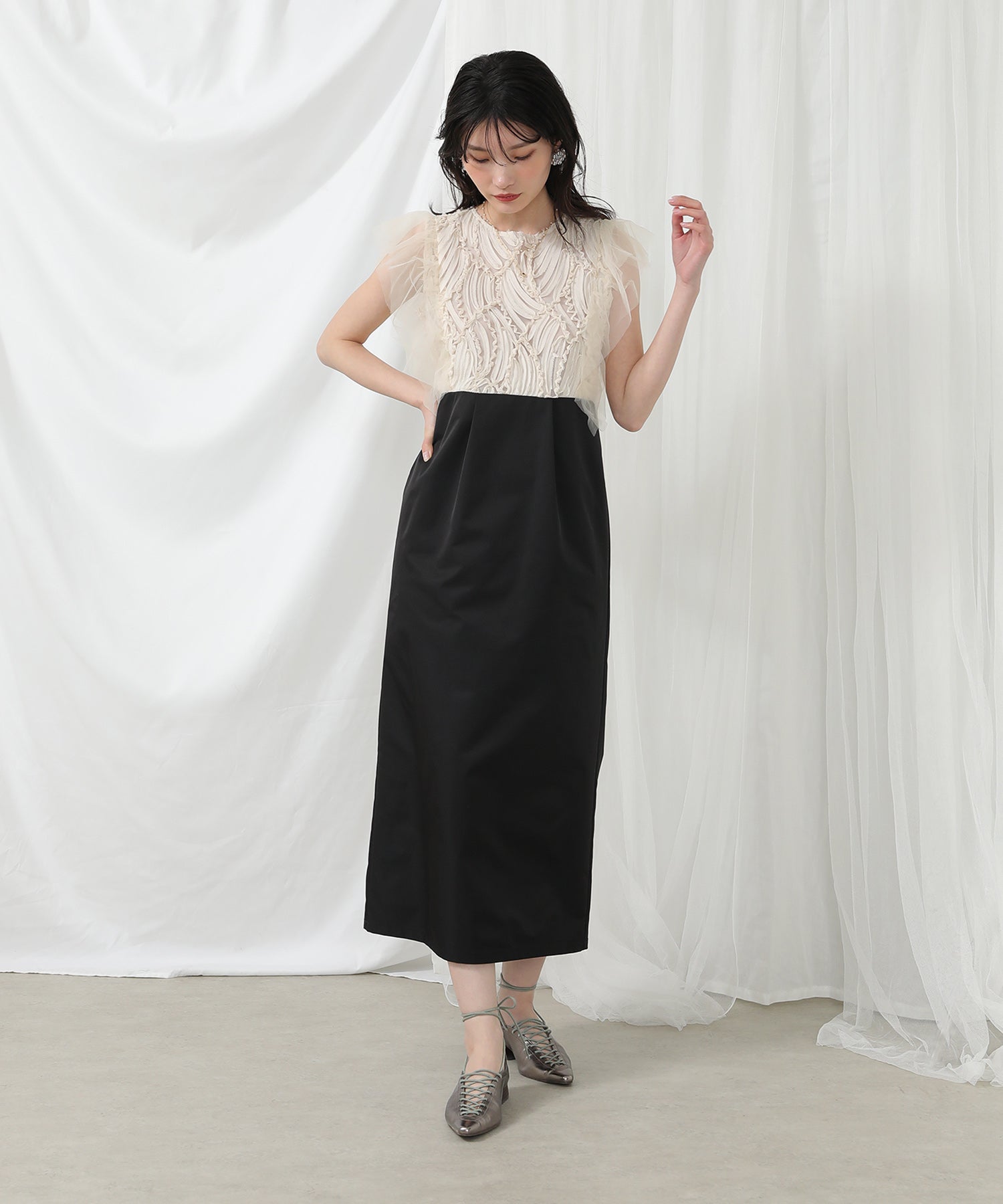身長 167cm / 着用サイズ M / アイボリー