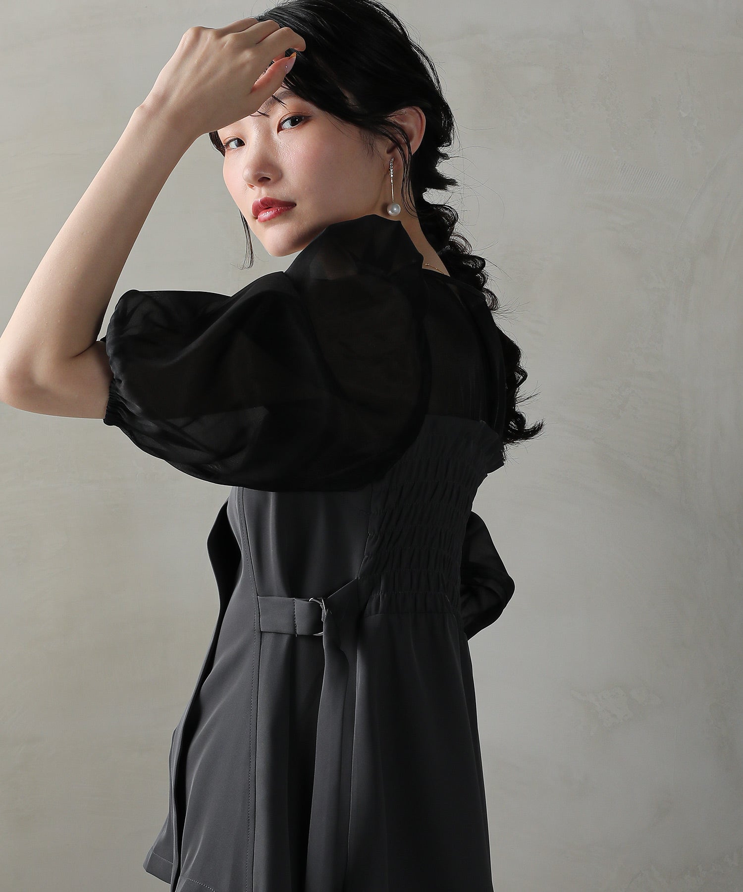 ビスチェペプラムトップス パンツ セットアップ