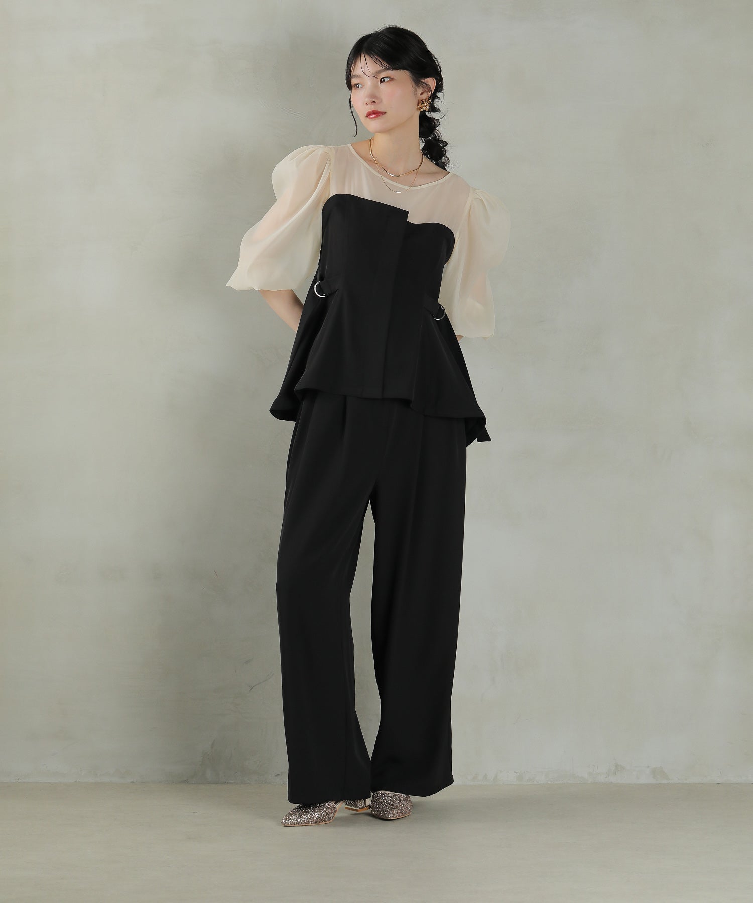 167cm / 着用 M / ブラック