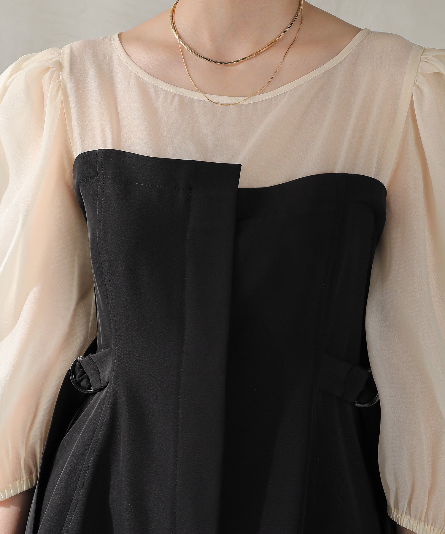 ビスチェペプラムトップス パンツ セットアップ