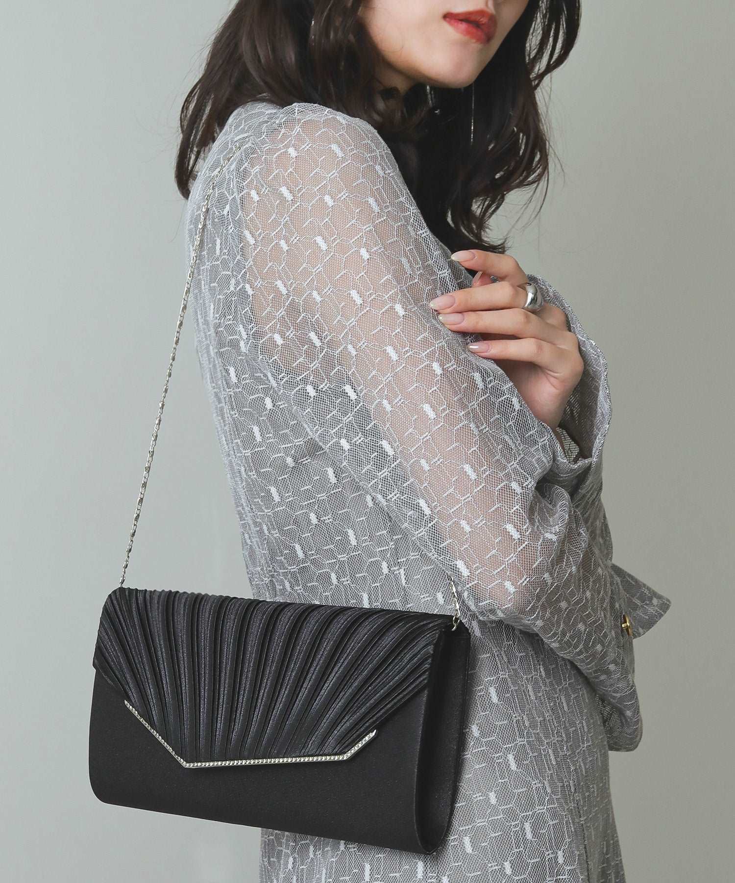 アシンメトリー2WAY パーティーバッグ