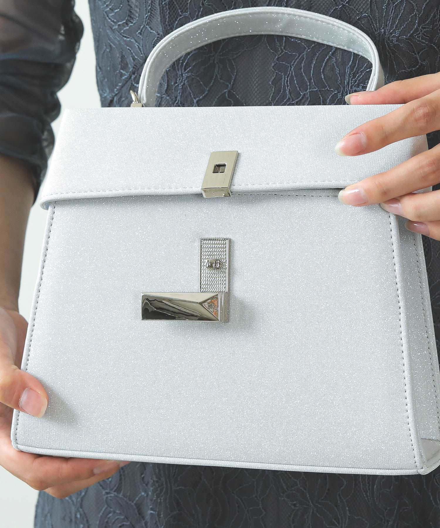 2WAY スクエア ショルダー ハンド パーティーバッグ