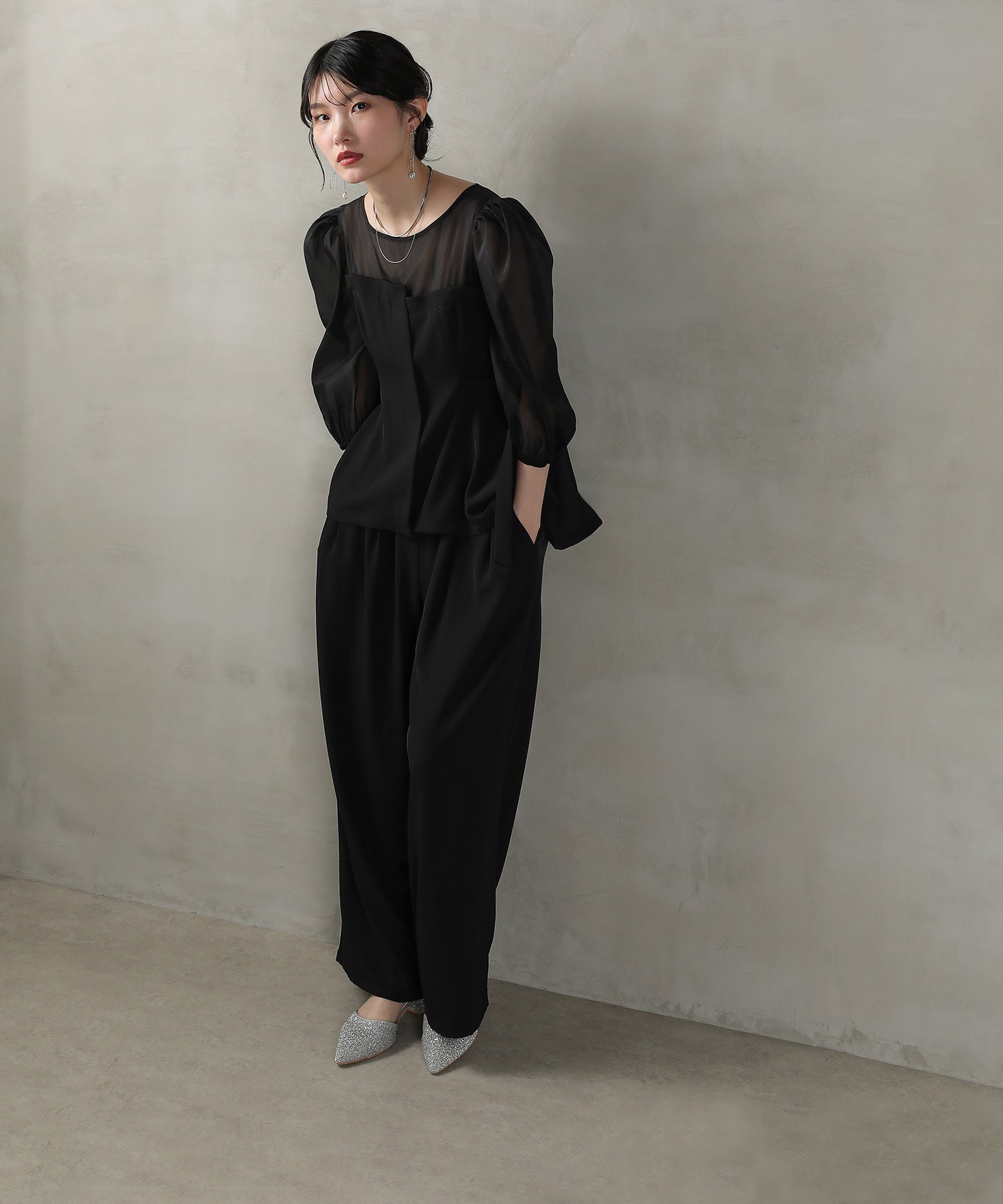 167cm / 着用 M / ブラック系その他