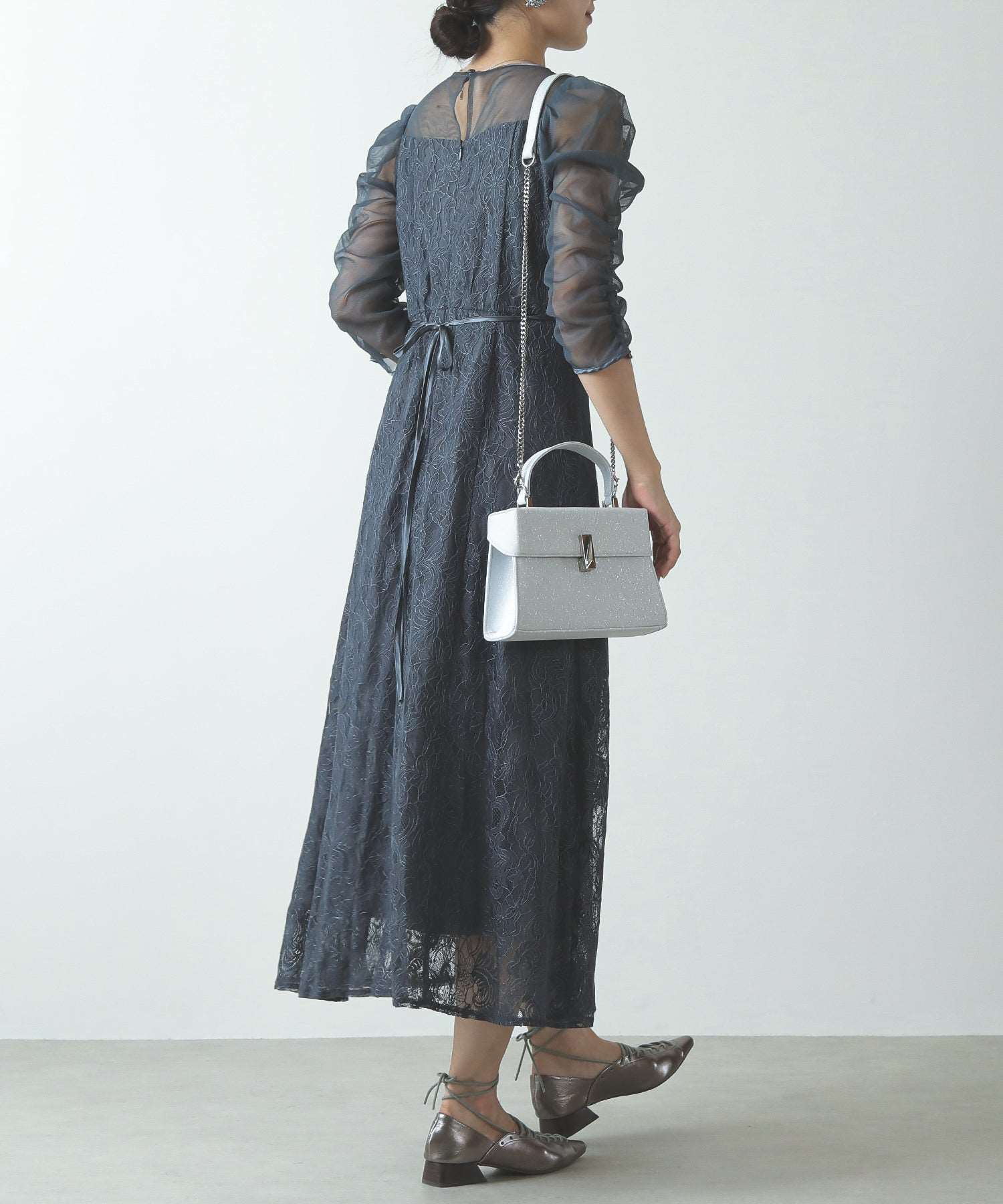 2WAY スクエア ショルダー ハンド パーティーバッグ