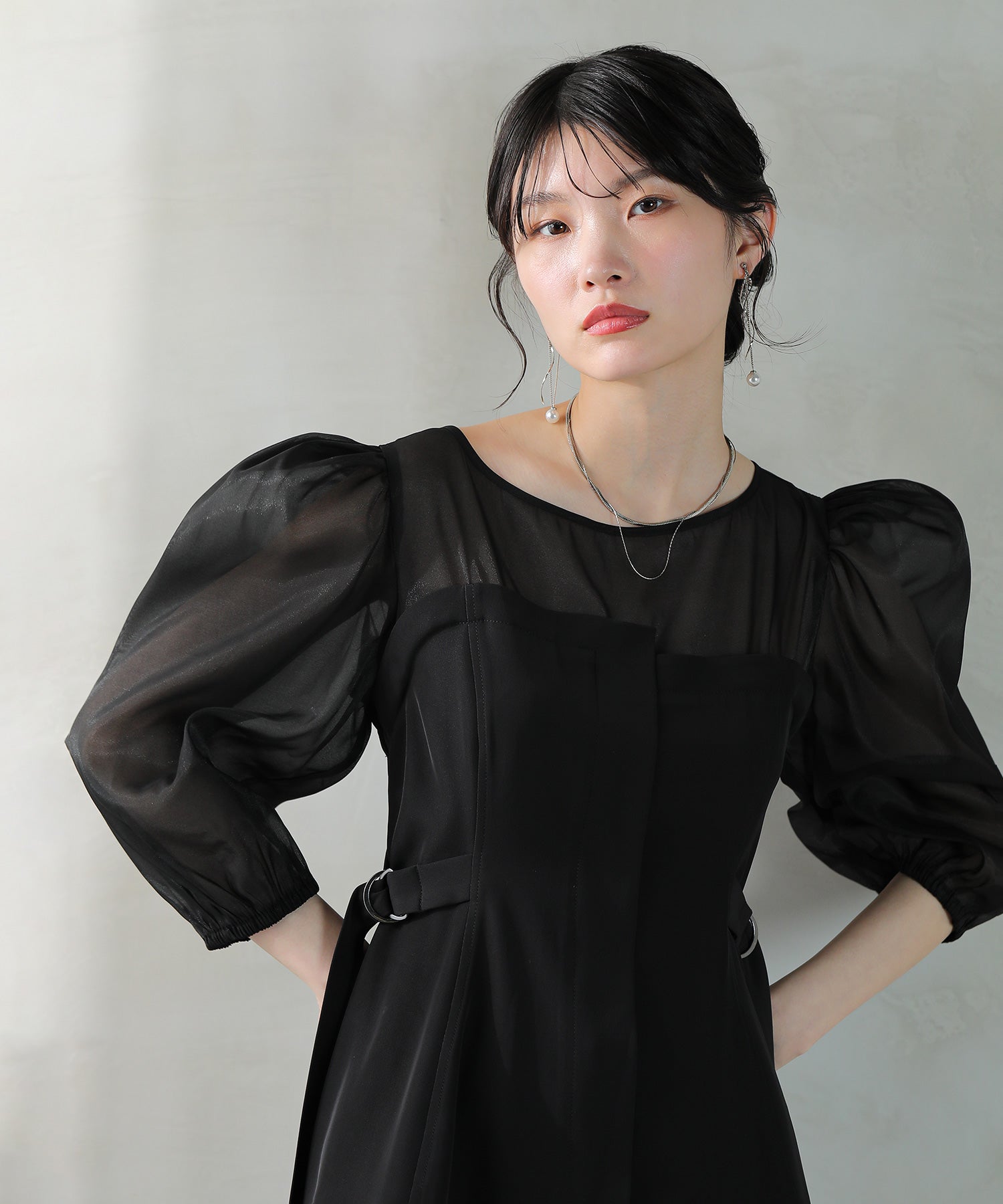 ビスチェペプラムトップス パンツ セットアップ