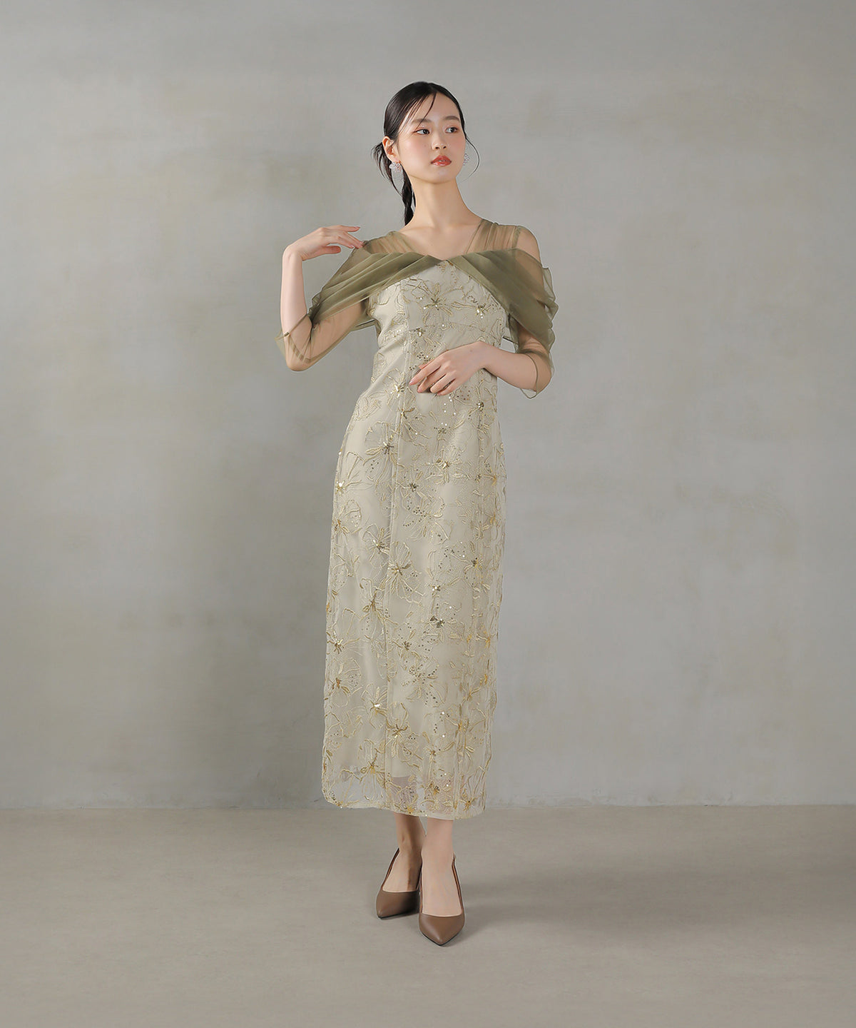 170cm / 着用 M / ライトグリーン
