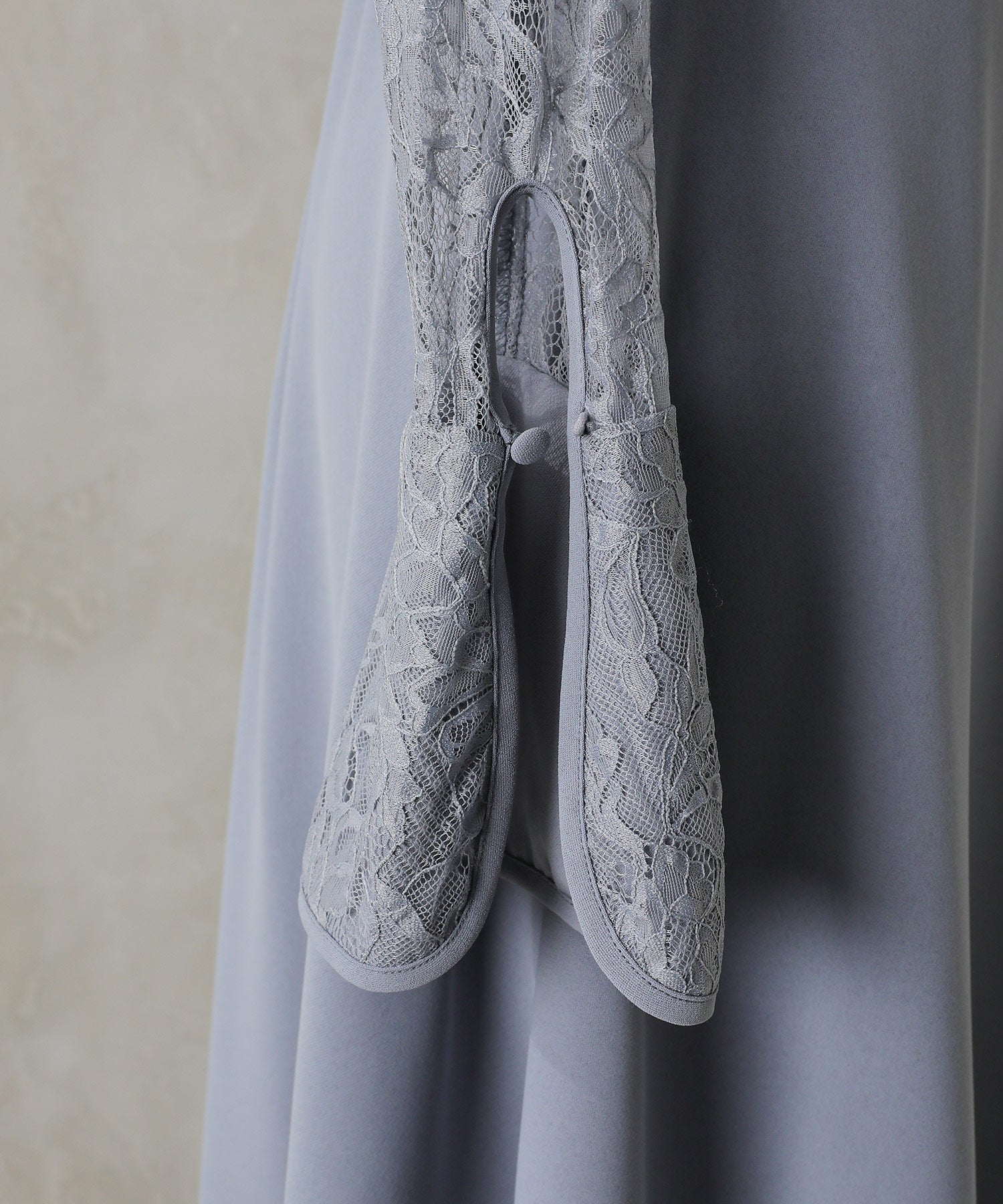 フラワー レース トライアングルデザイン ワンピース ドレス