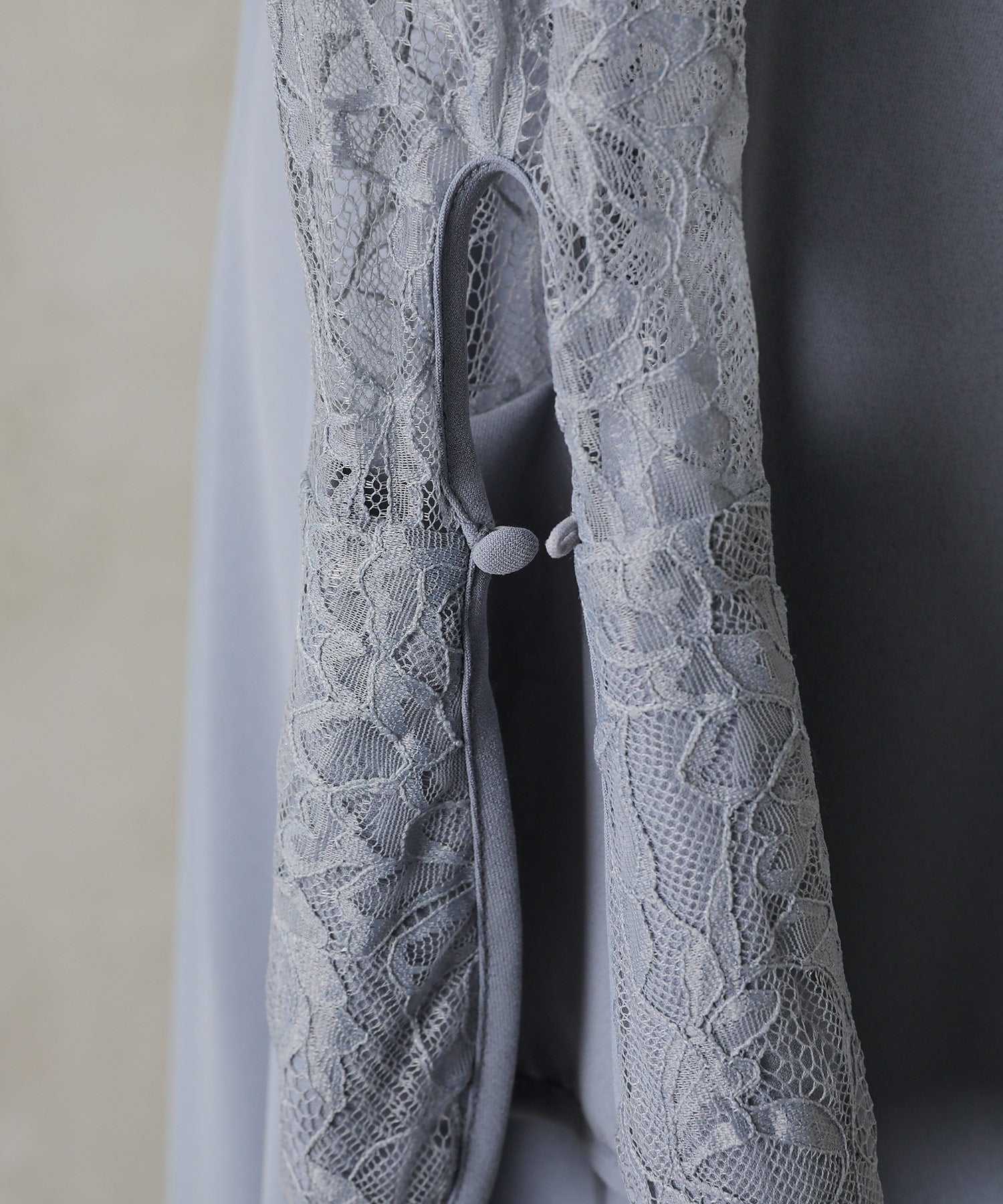 フラワー レース トライアングルデザイン ワンピース ドレス