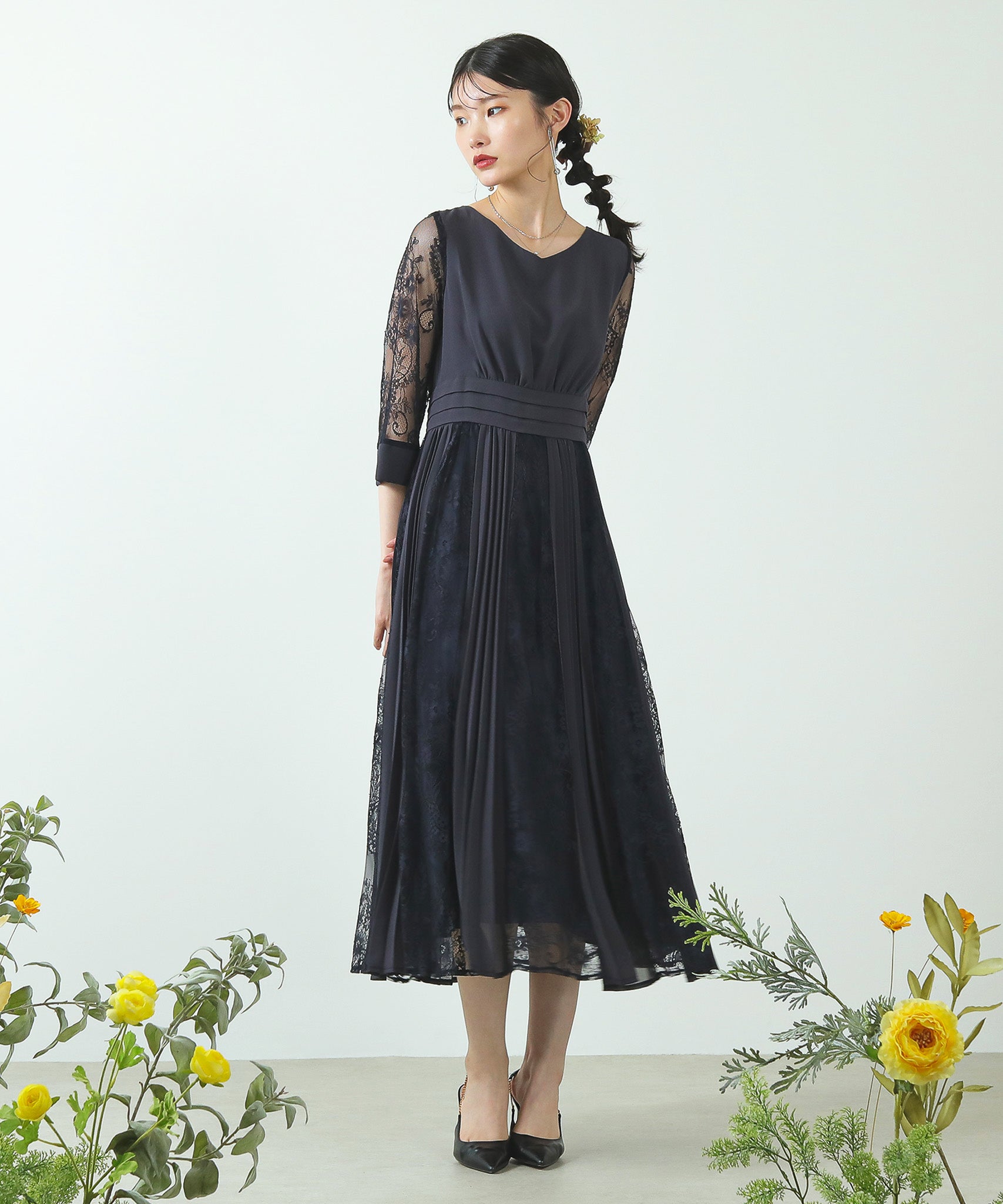 身長 167cm / 着用サイズ M / アッシュブルー