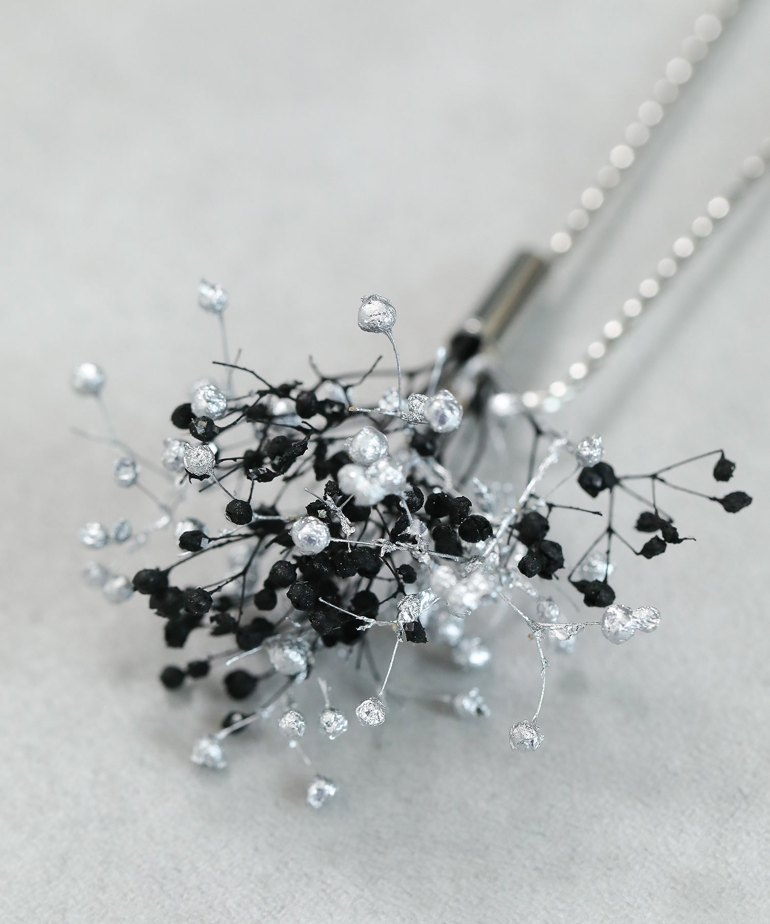 ドライフラワーシアーチュール リボン Uピン 4本セット