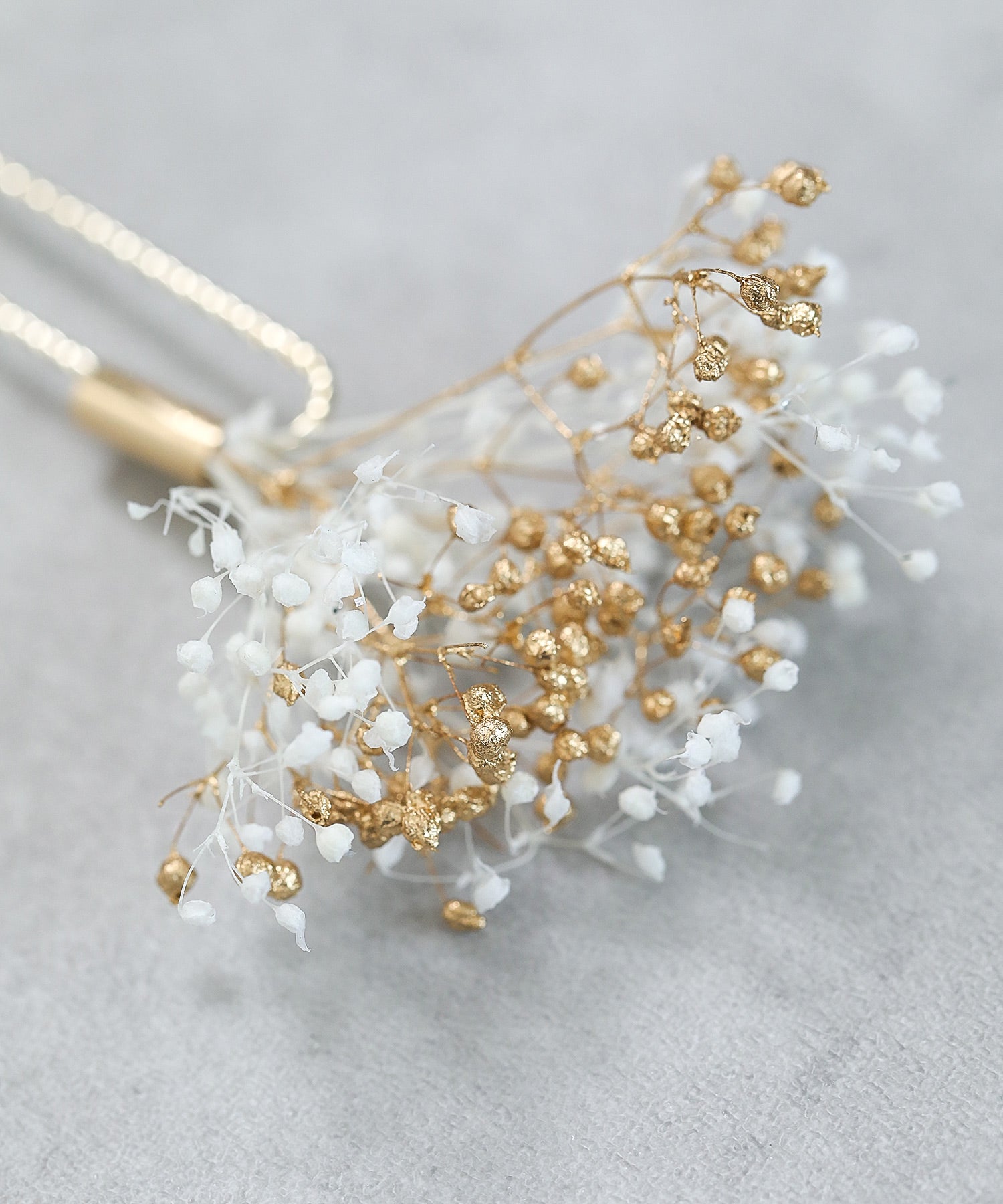 ドライフラワーシアーチュール リボン Uピン 4本セット