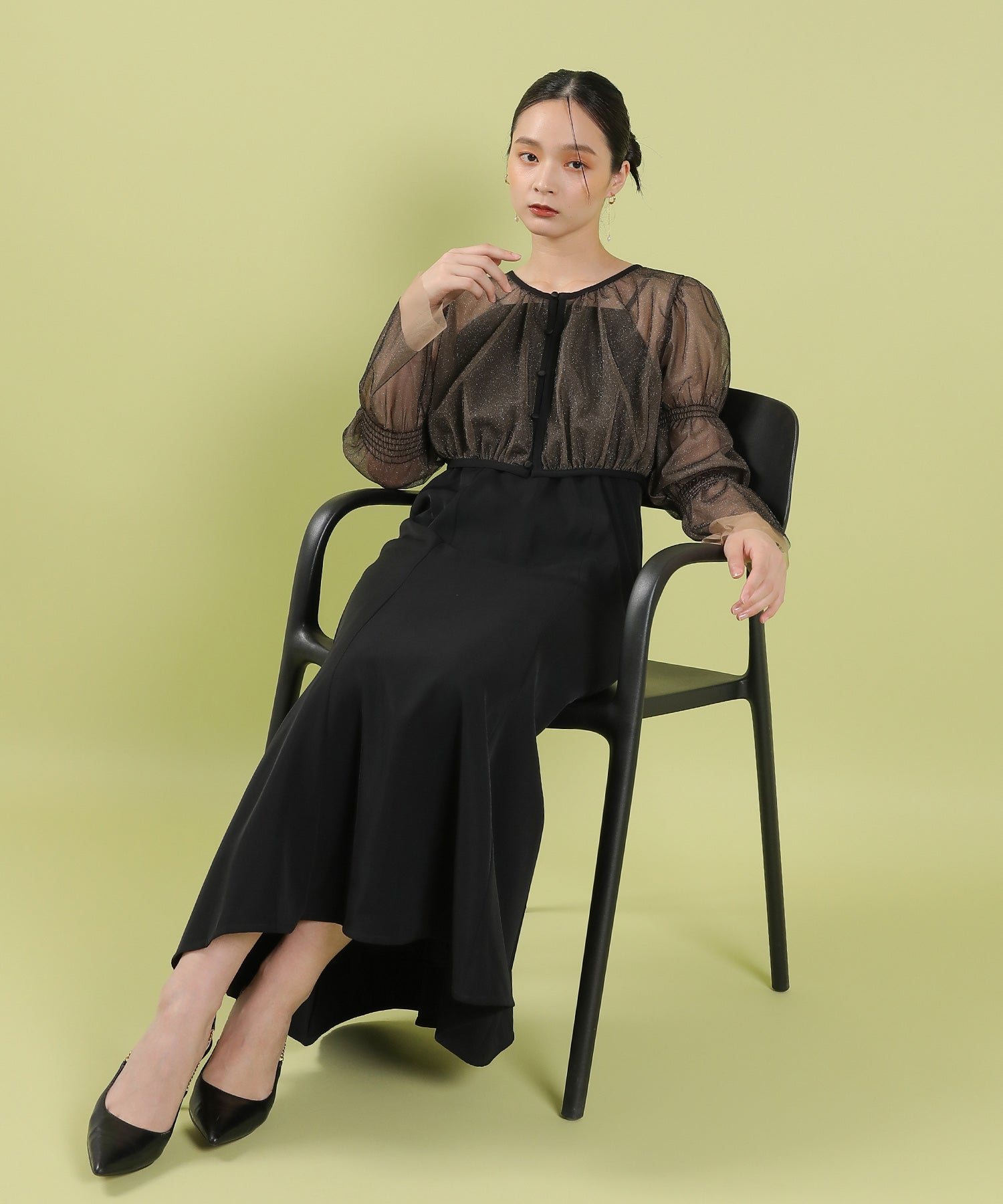 チュール ボレロ マーメイド ワンピース 2点セット ドレス