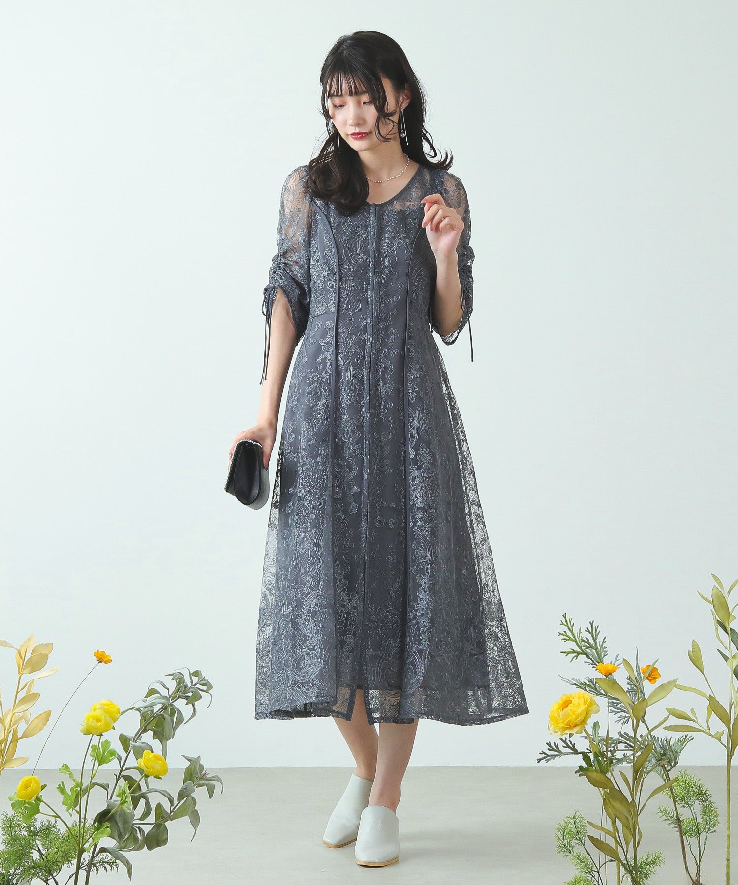 身長 167cm / 着用サイズ M / ブルー
