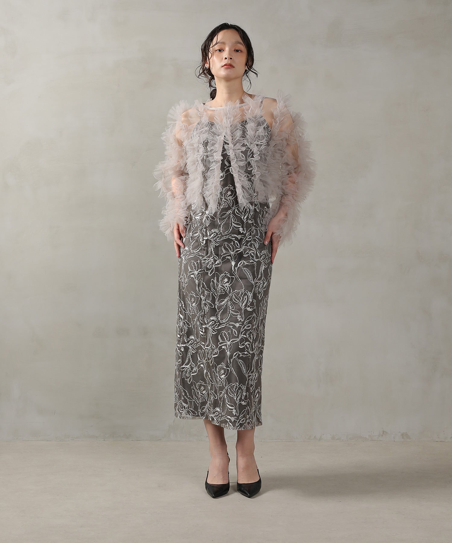 163cm / 着用 M / アイボリー