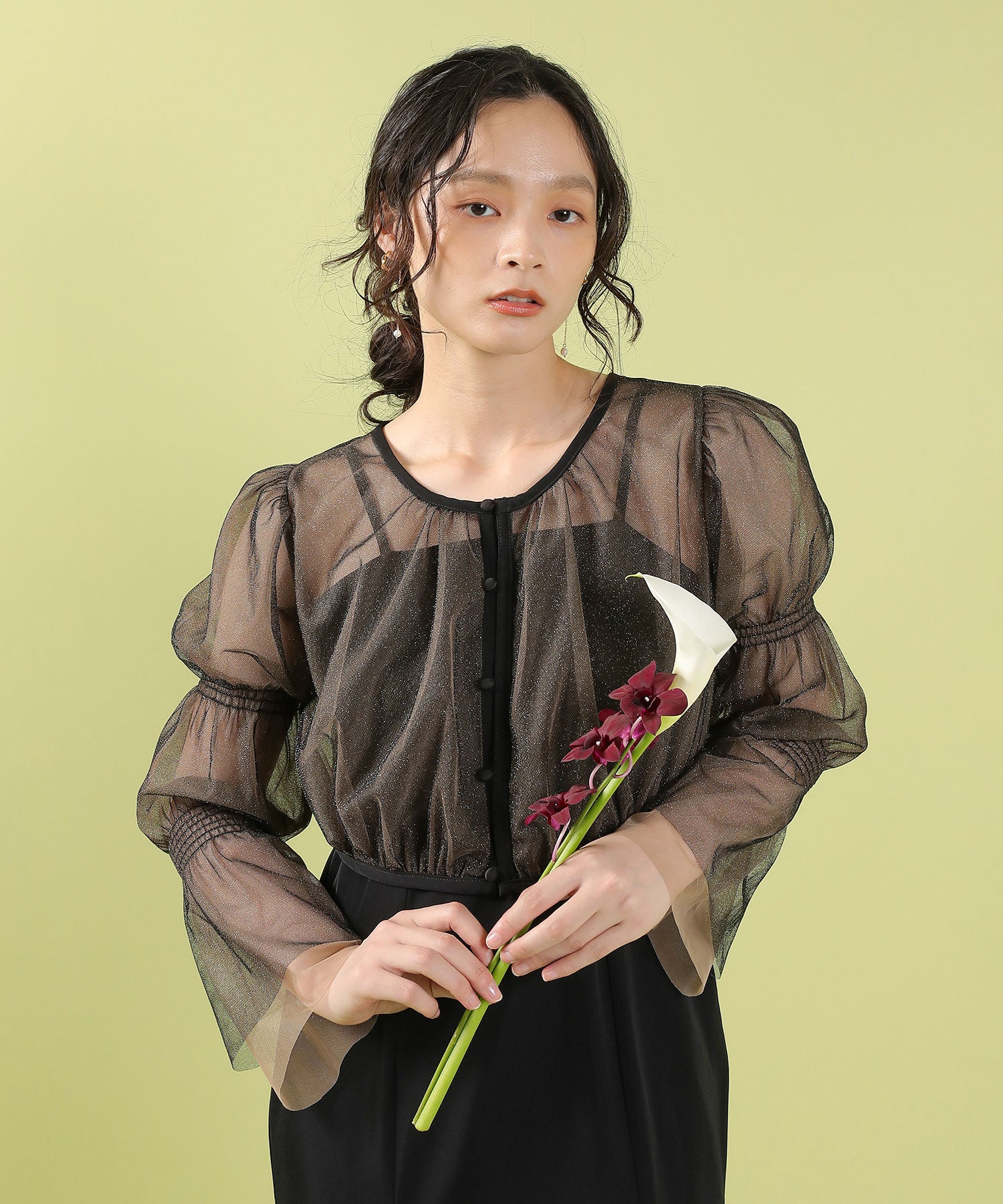 チュール ボレロ マーメイド ワンピース 2点セット ドレス