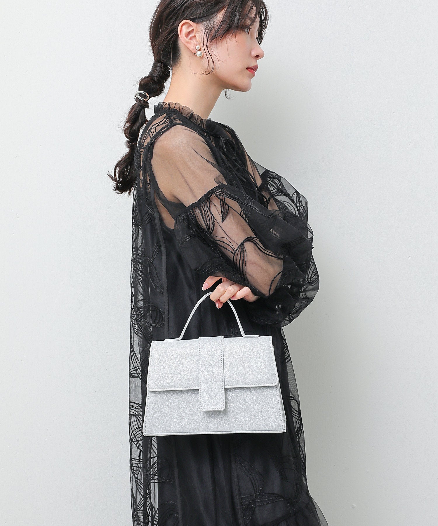 2WAY 上品 ラメバッグ 結婚式 お呼ばれ オケージョン