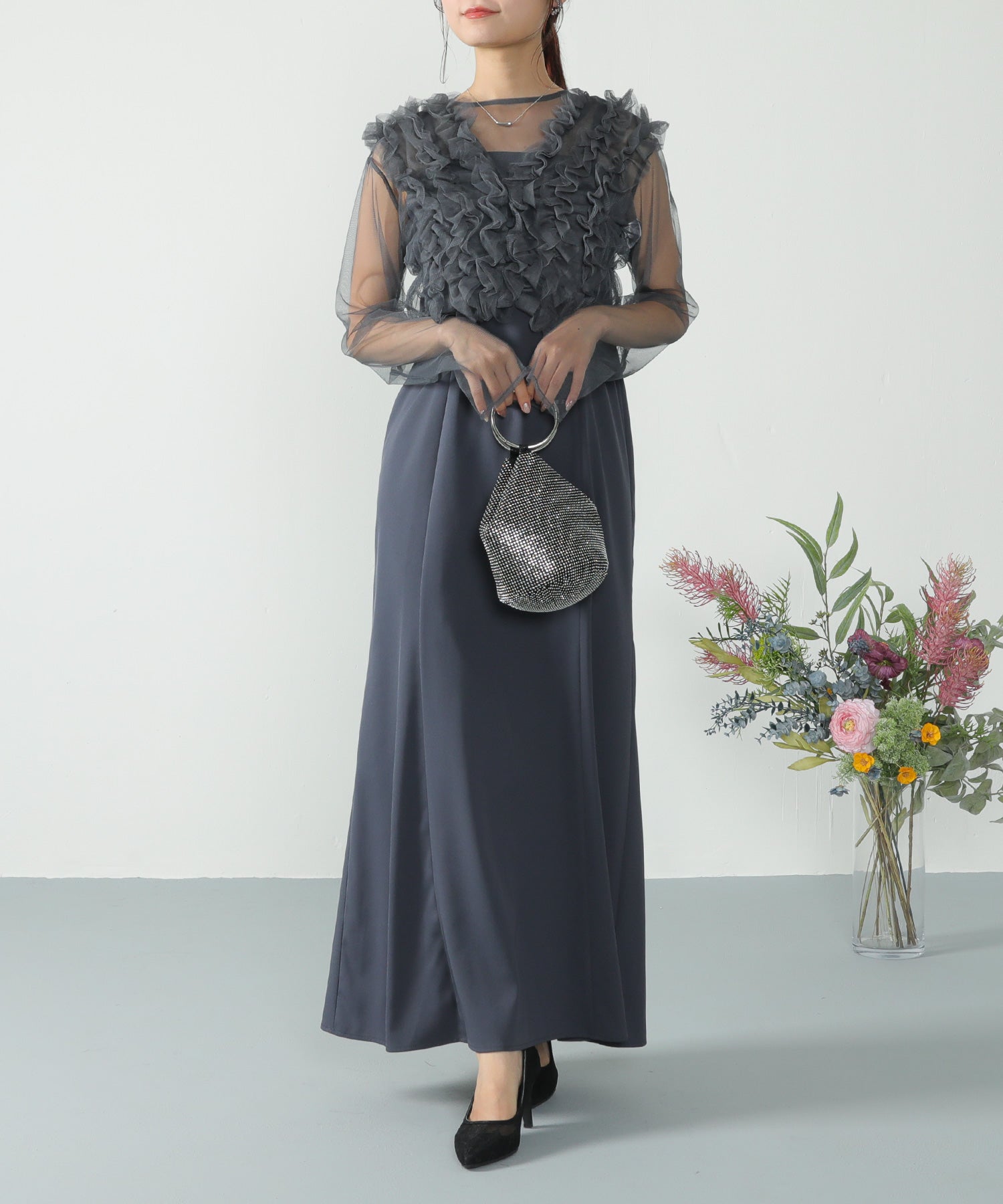 身長 154cm / 着用サイズ S / ブルー