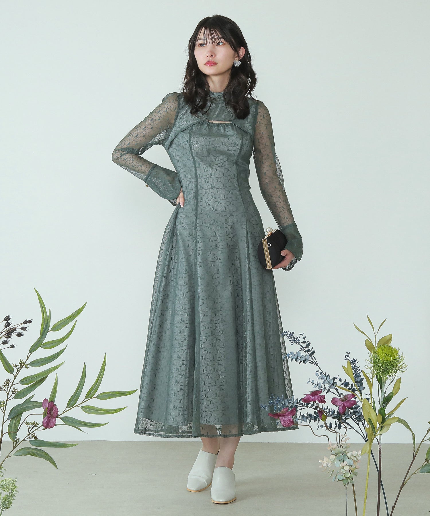 167cm / 着用 M / グリーン