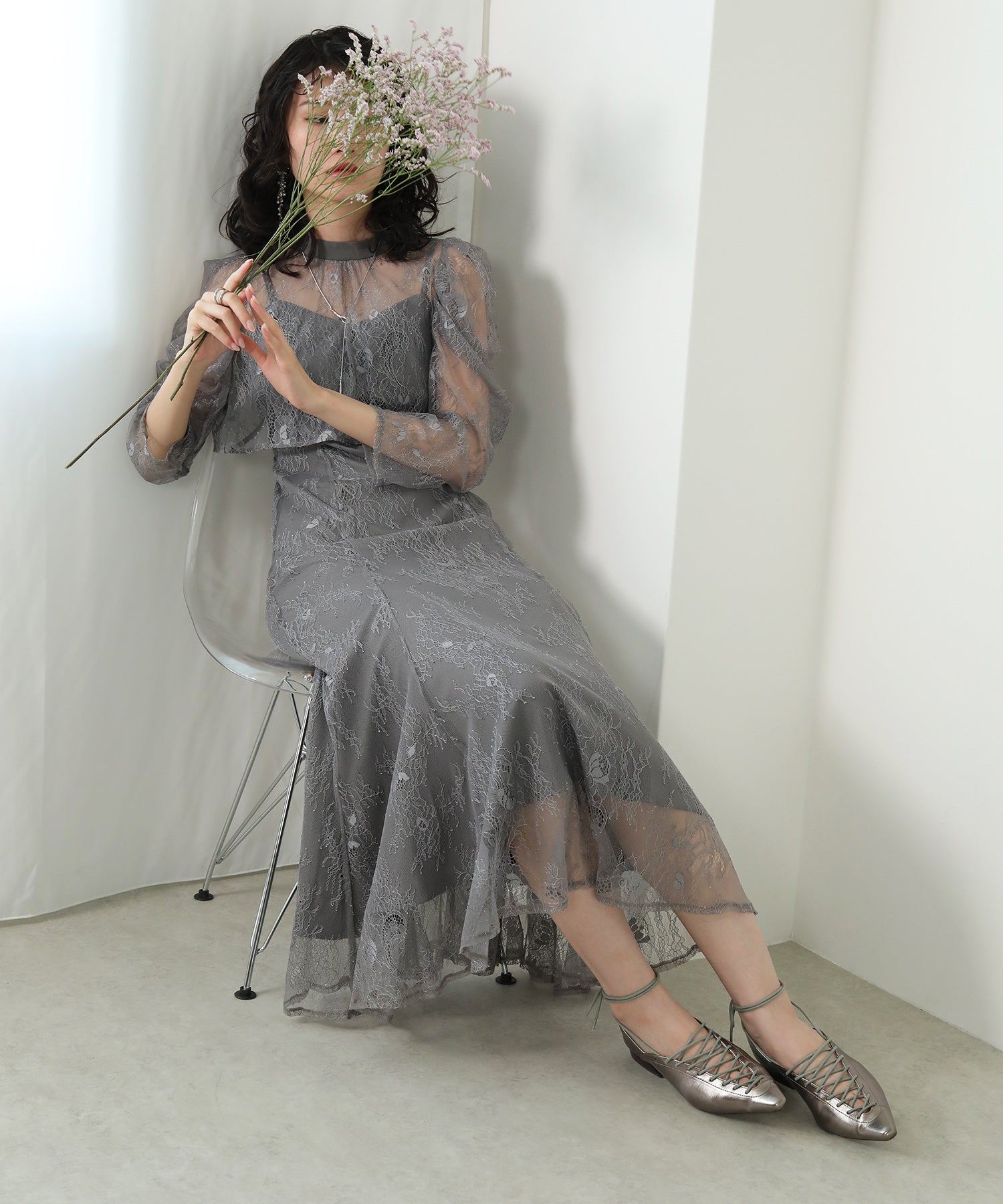3way レースボレロセット 結婚式 オケージョン ドレス