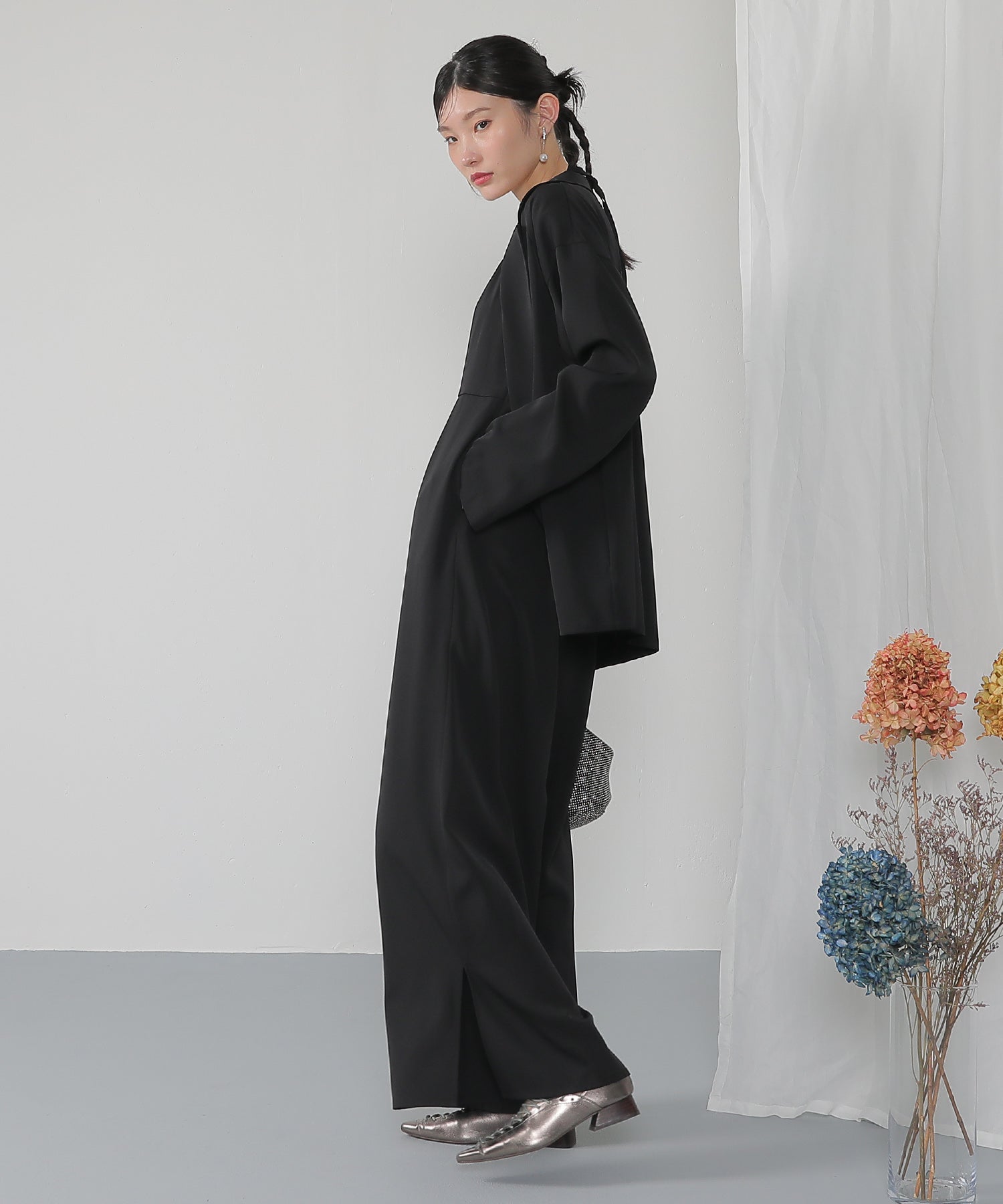 ジャケット セットアップ パンツドレス パーティー