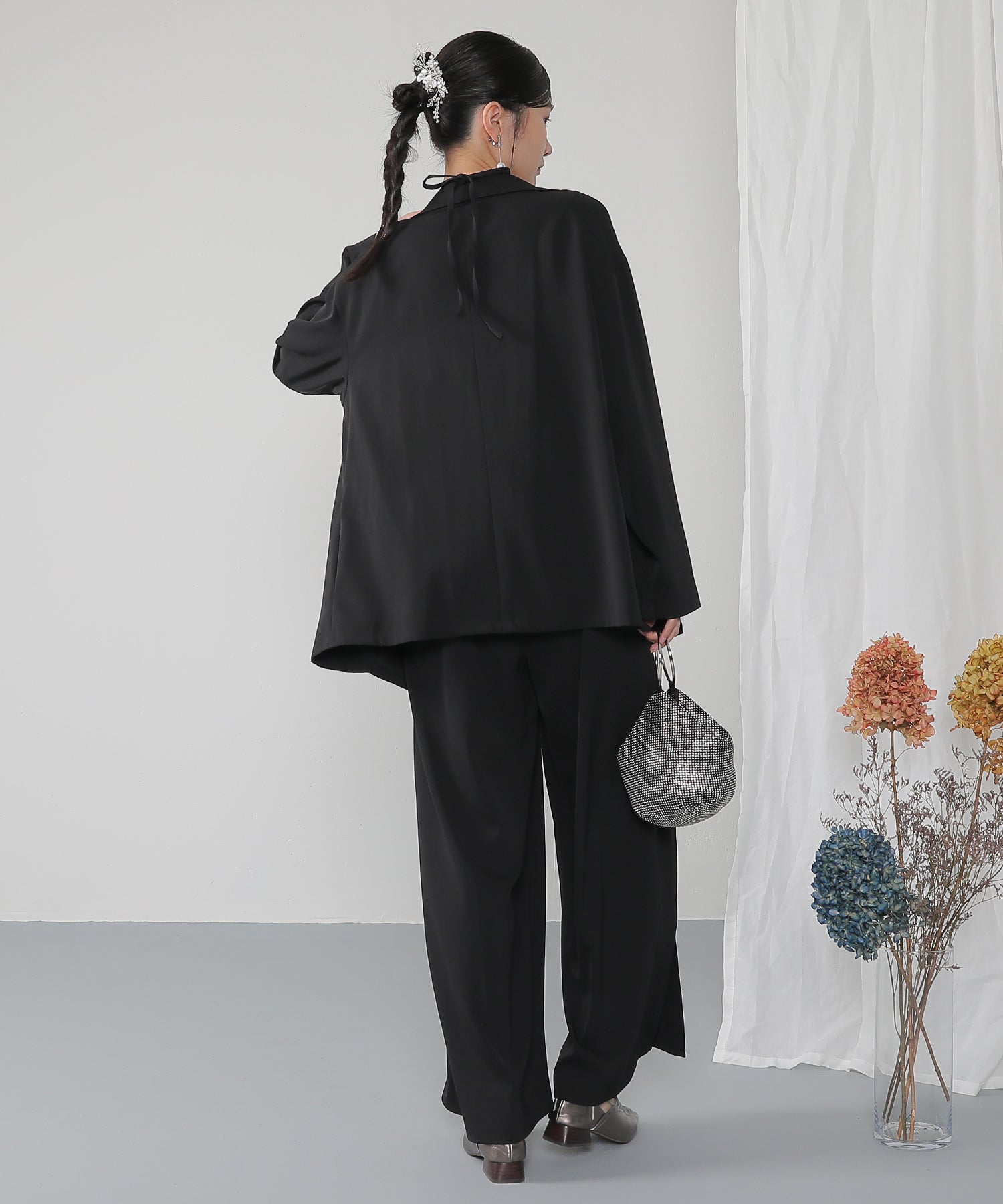 ジャケット セットアップ パンツドレス パーティー