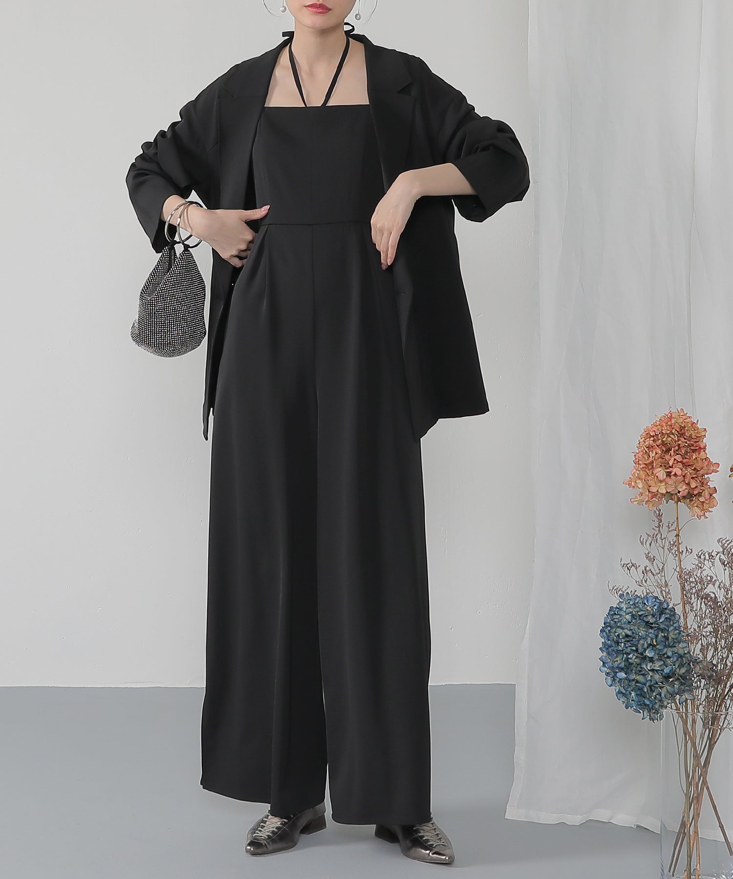 ジャケット セットアップ パンツドレス パーティー