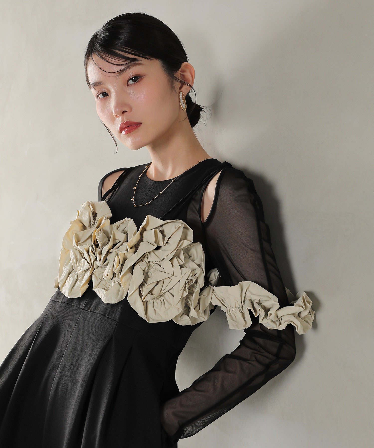 オールインワン パンツドレス 3点セット パーティー 結婚式 オケージョン