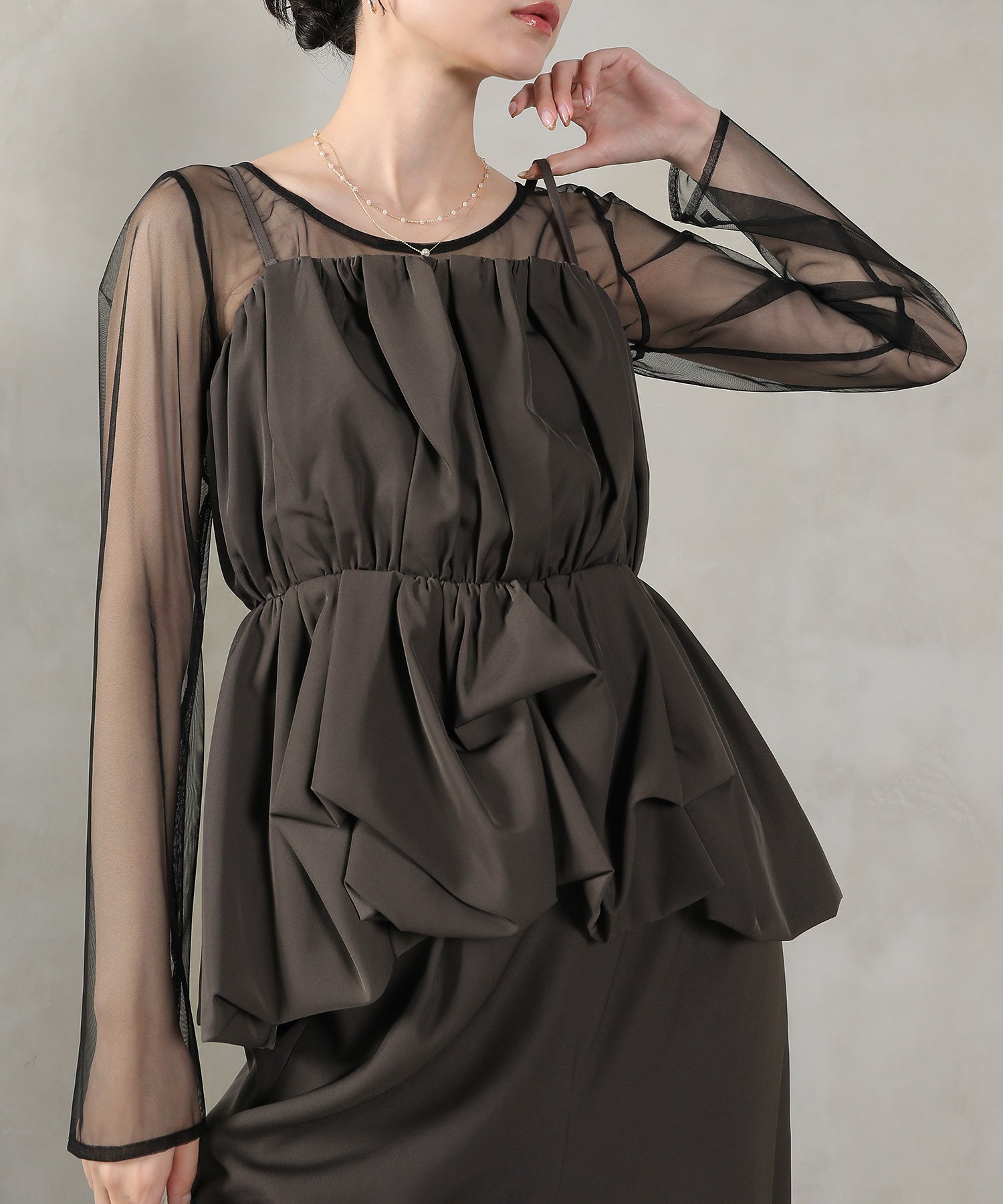 レーストップス キャミビスチェ パンツドレス 3点セット 結婚式