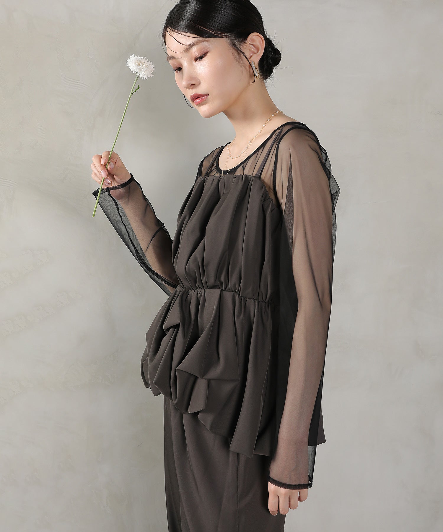 レーストップス キャミビスチェ パンツドレス 3点セット 結婚式