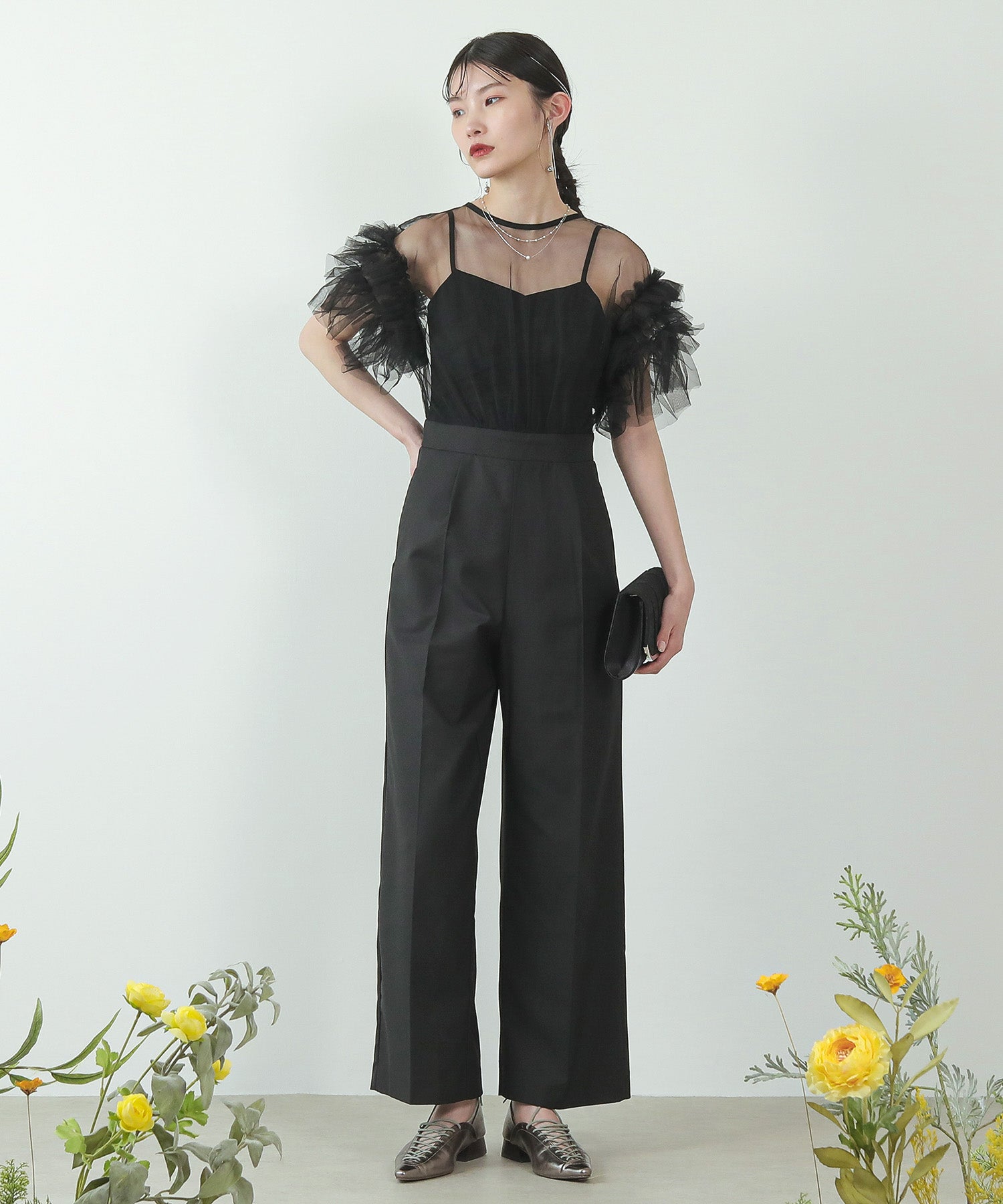 身長 167cm / 着用サイズ M / ブラック