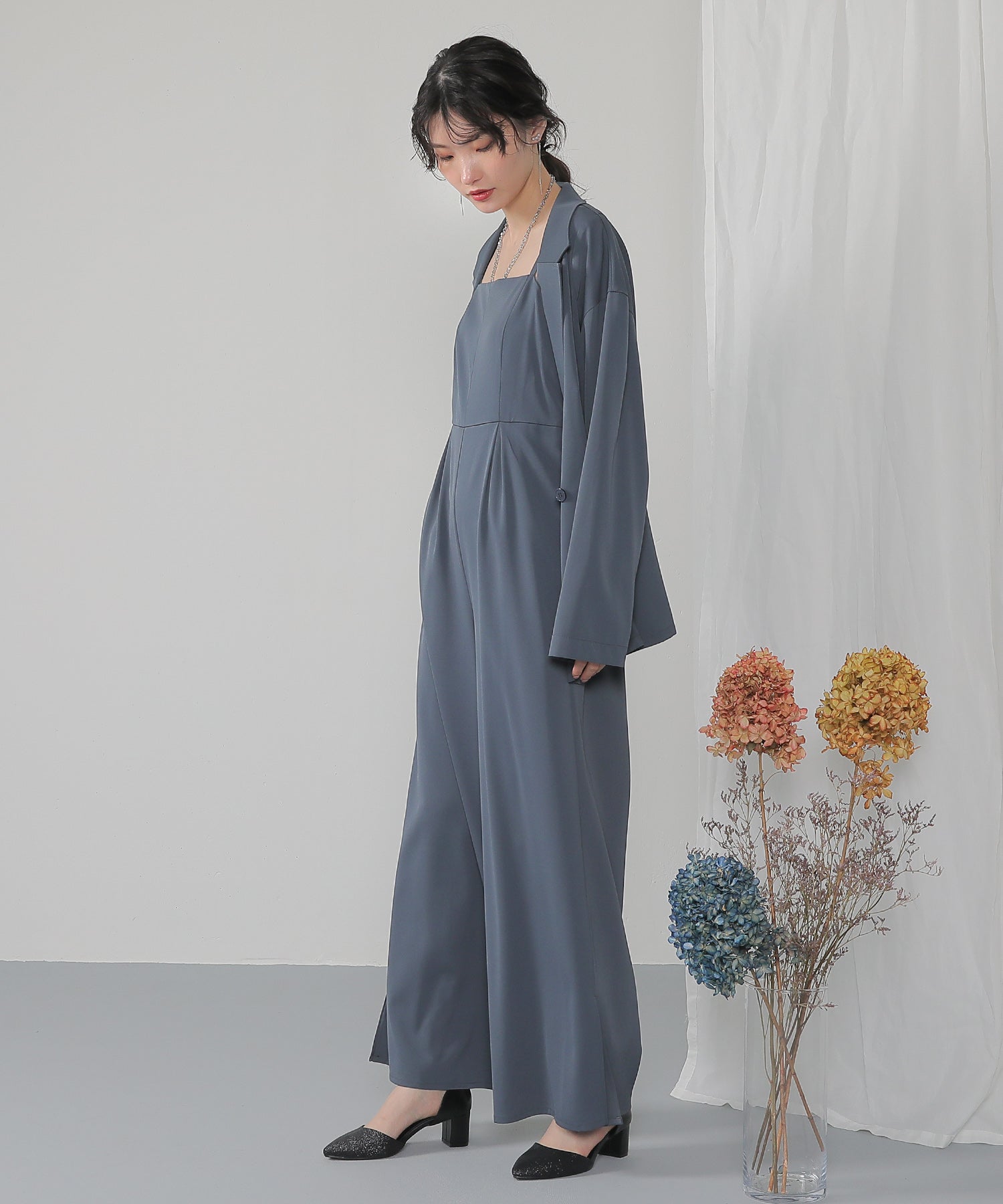 ジャケット セットアップ パンツドレス パーティー