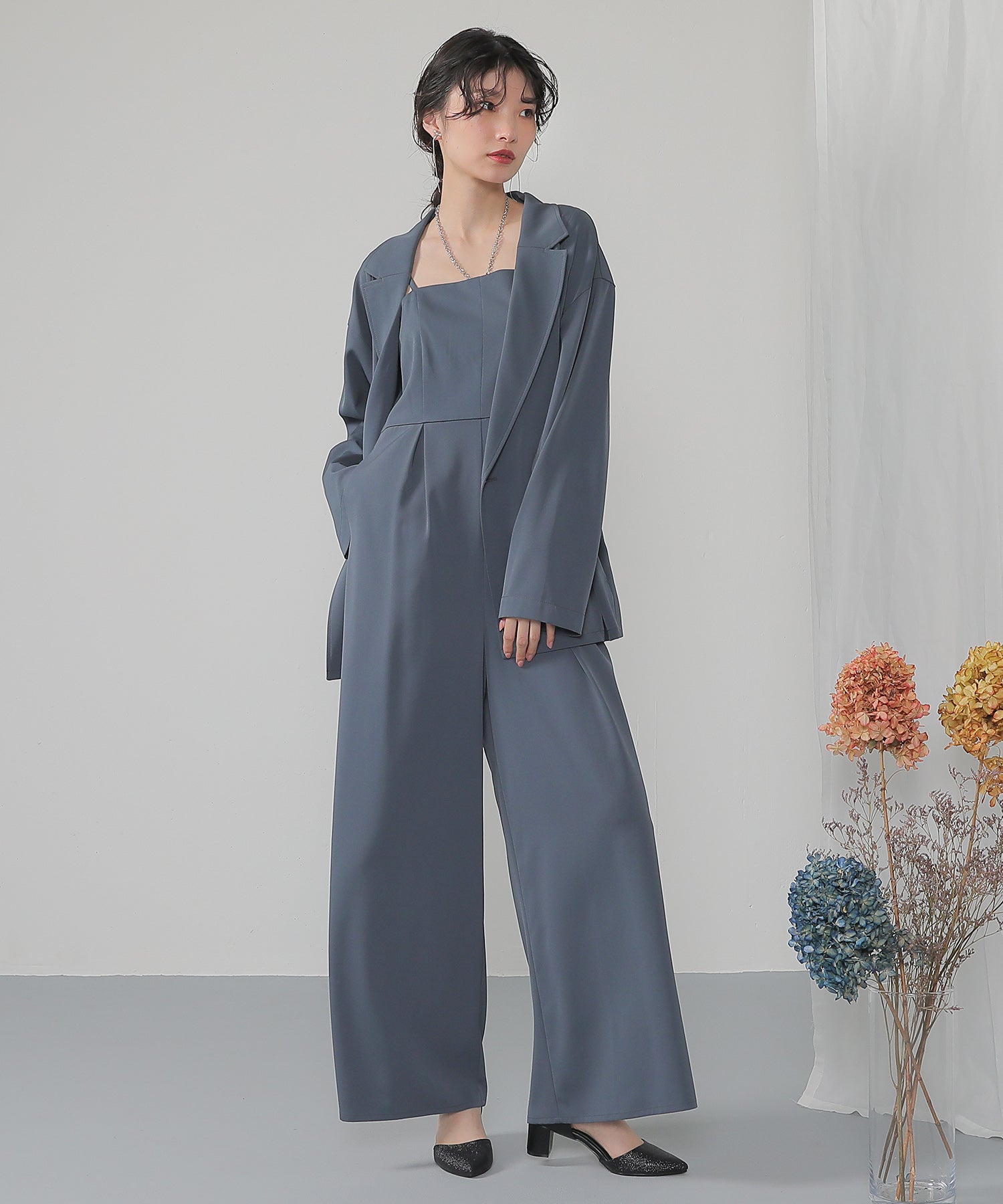 身長 167cm / 着用サイズ M / ブルー