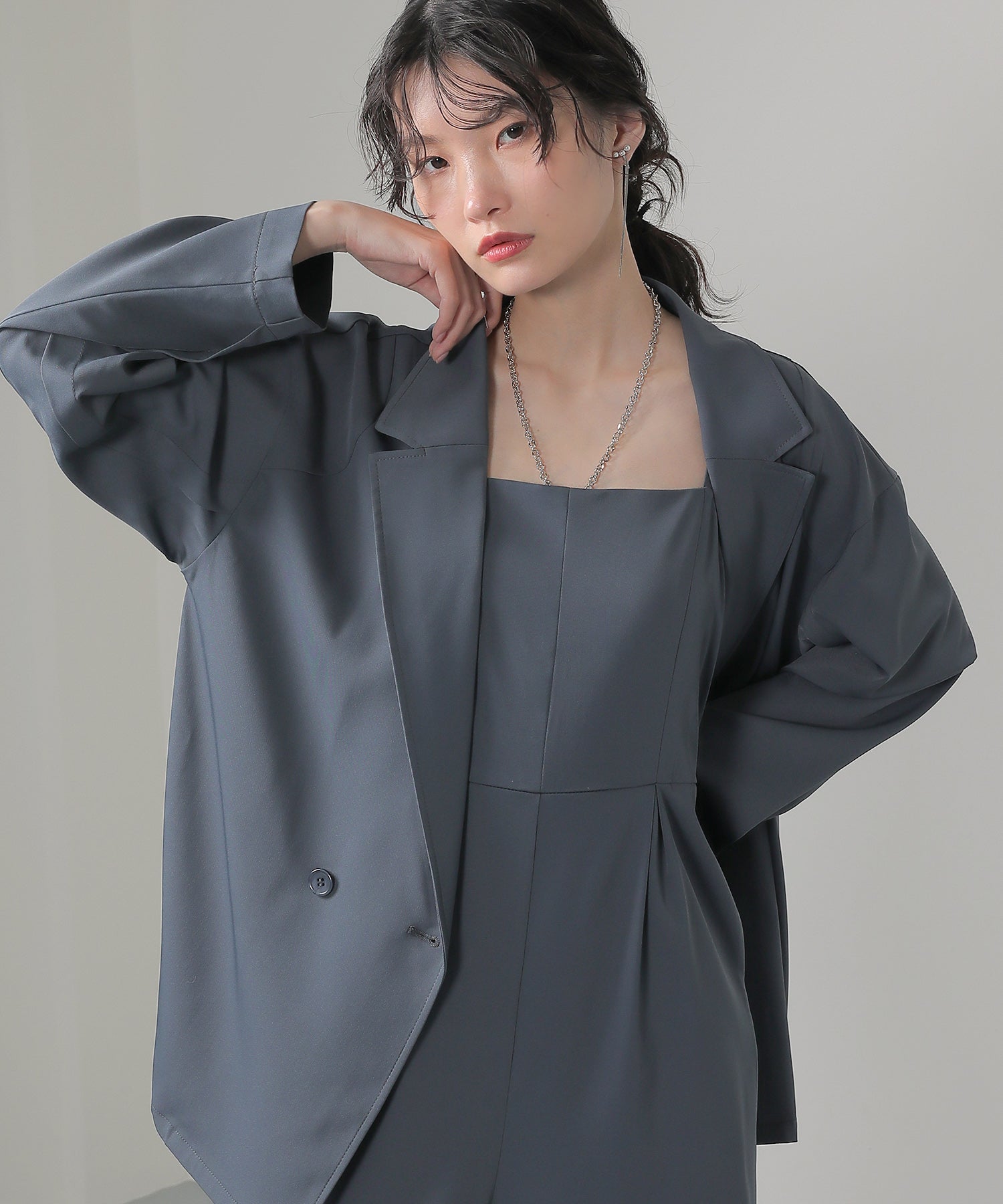 ジャケット セットアップ パンツドレス パーティー