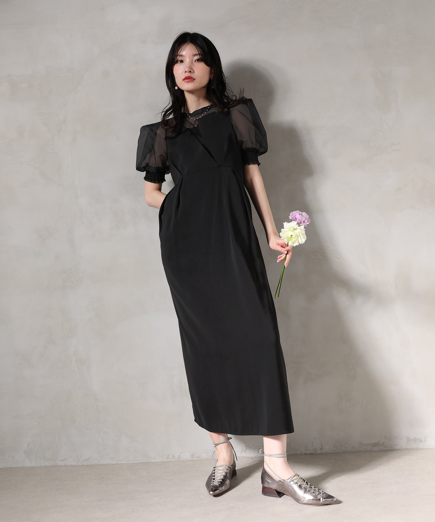 身長 167cm / 着用サイズ M / ブラック