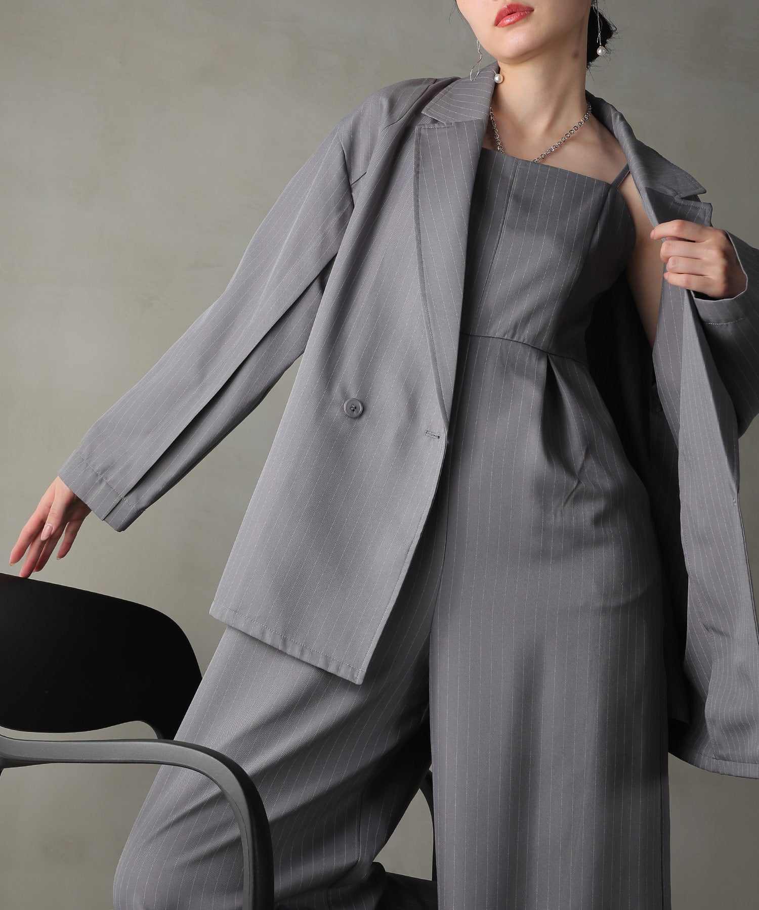 ジャケット セットアップ パンツドレス パーティー