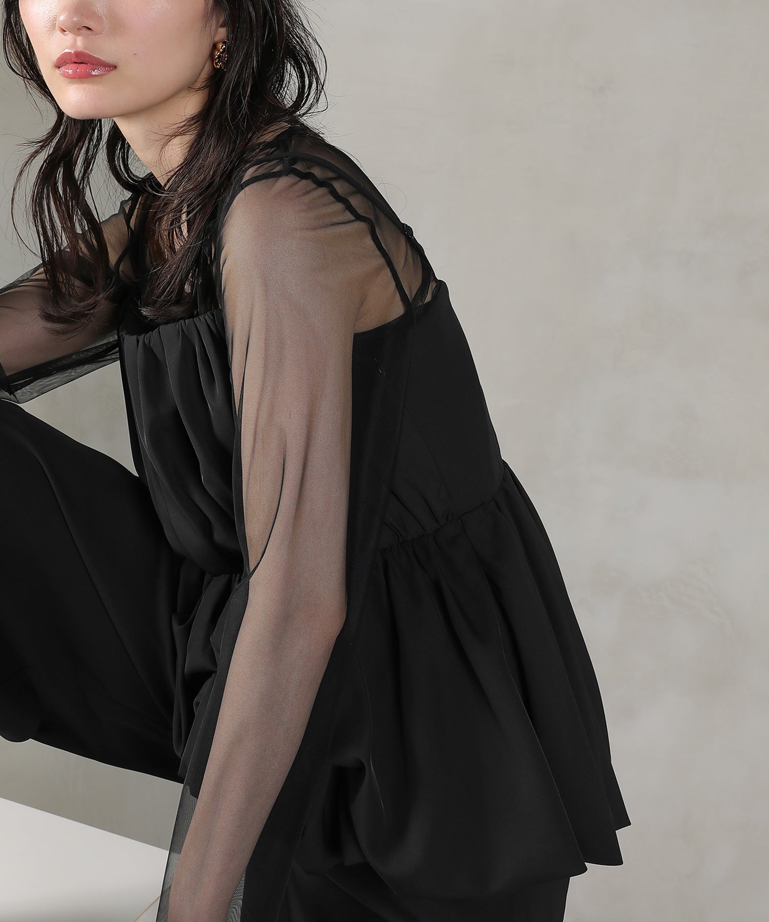 レーストップス キャミビスチェ パンツドレス 3点セット 結婚式