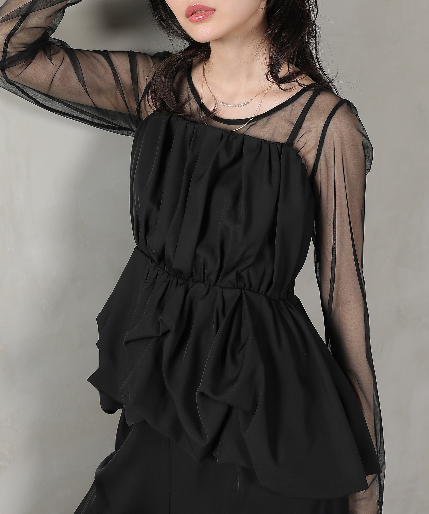 レーストップス キャミビスチェ パンツドレス 3点セット 結婚式