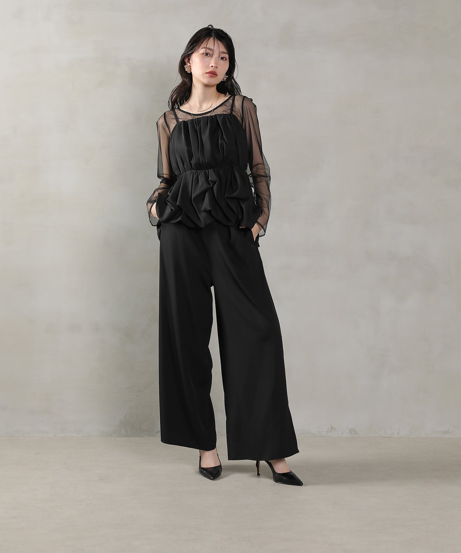 167cm / 着用 M / ブラック