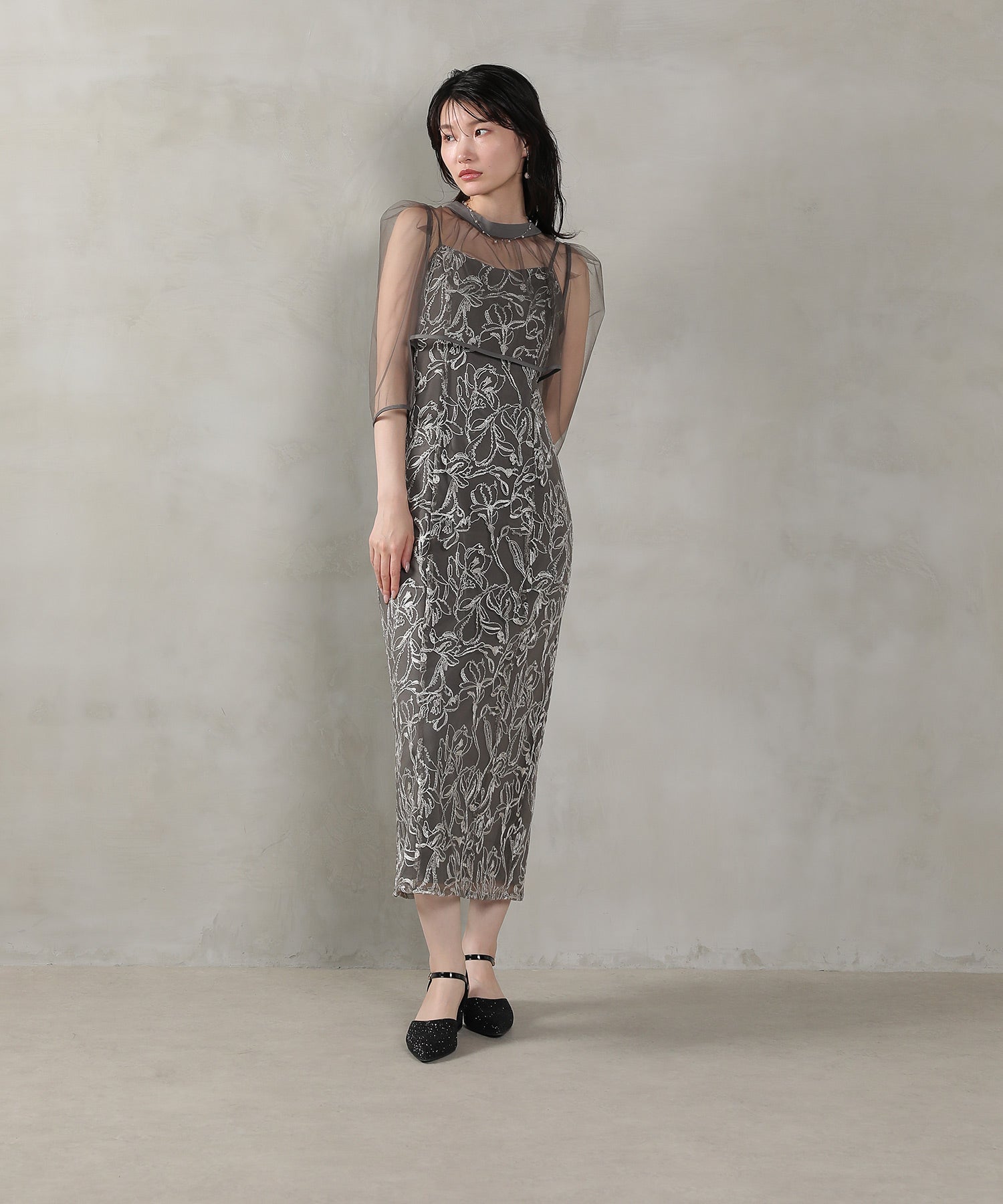 167cm / 着用 M / チャコールグレー
