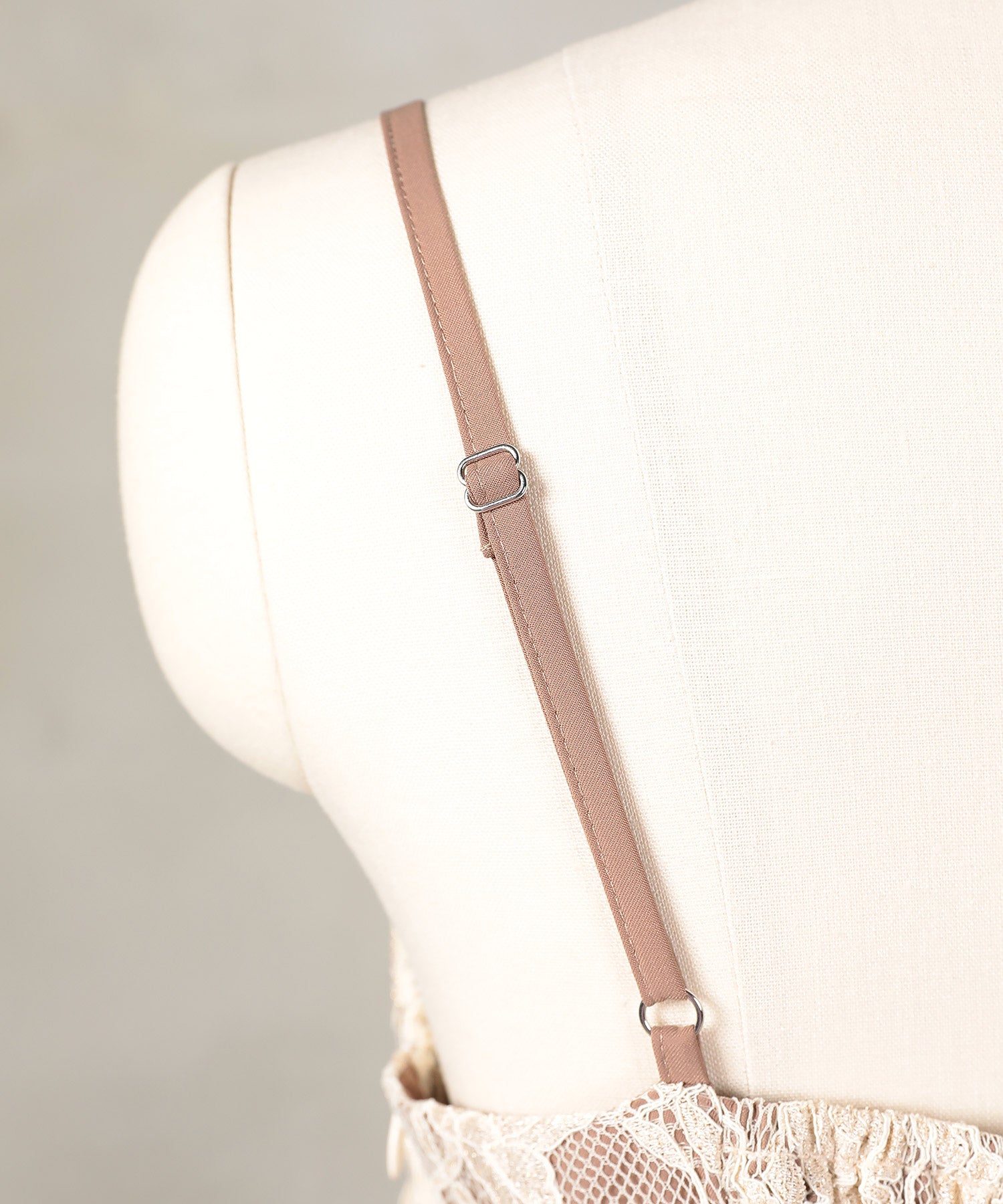 チュール バック リボン レースキャミワンピ 2点セット