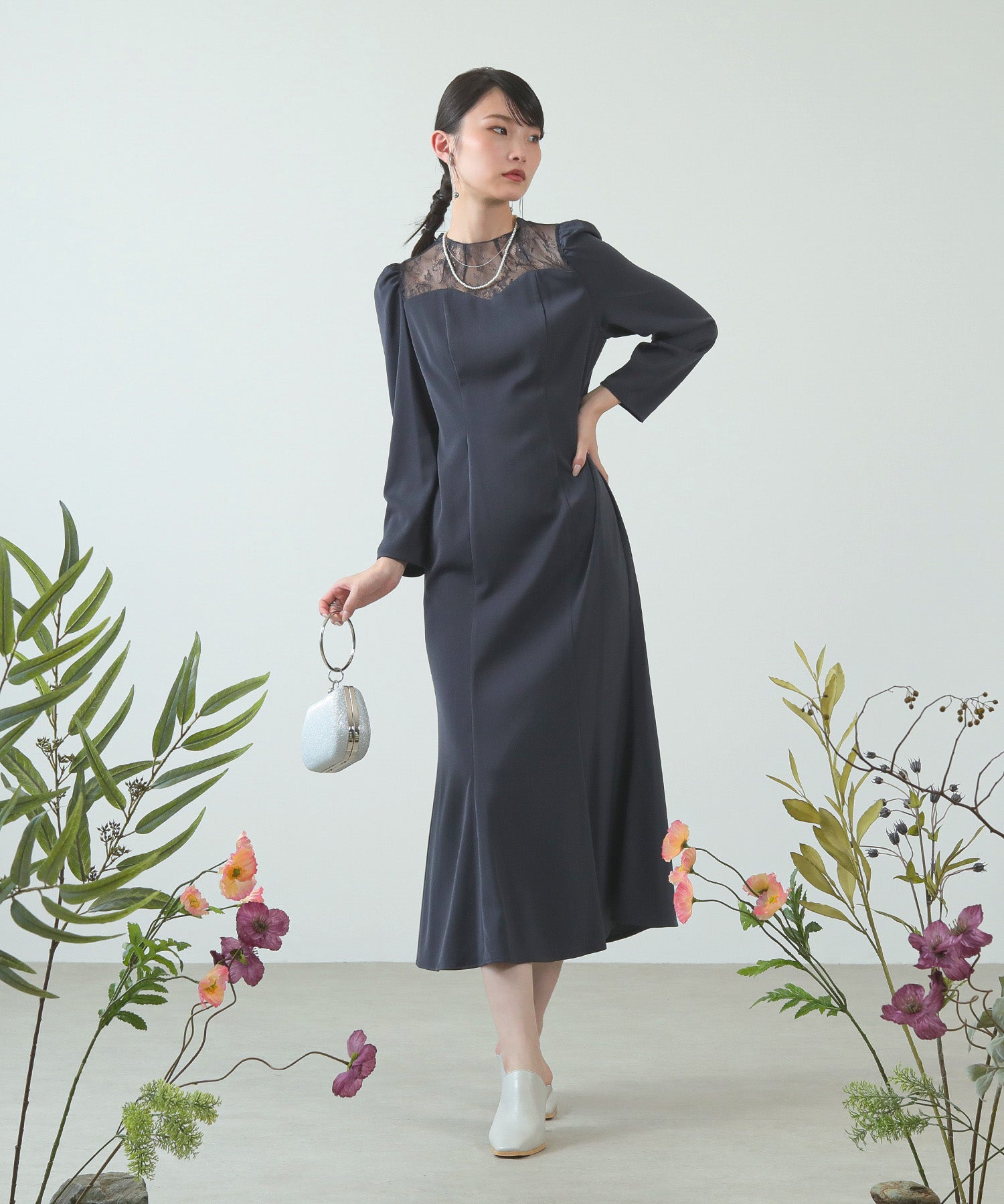 身長 167cm / 着用サイズ M / ネイビー