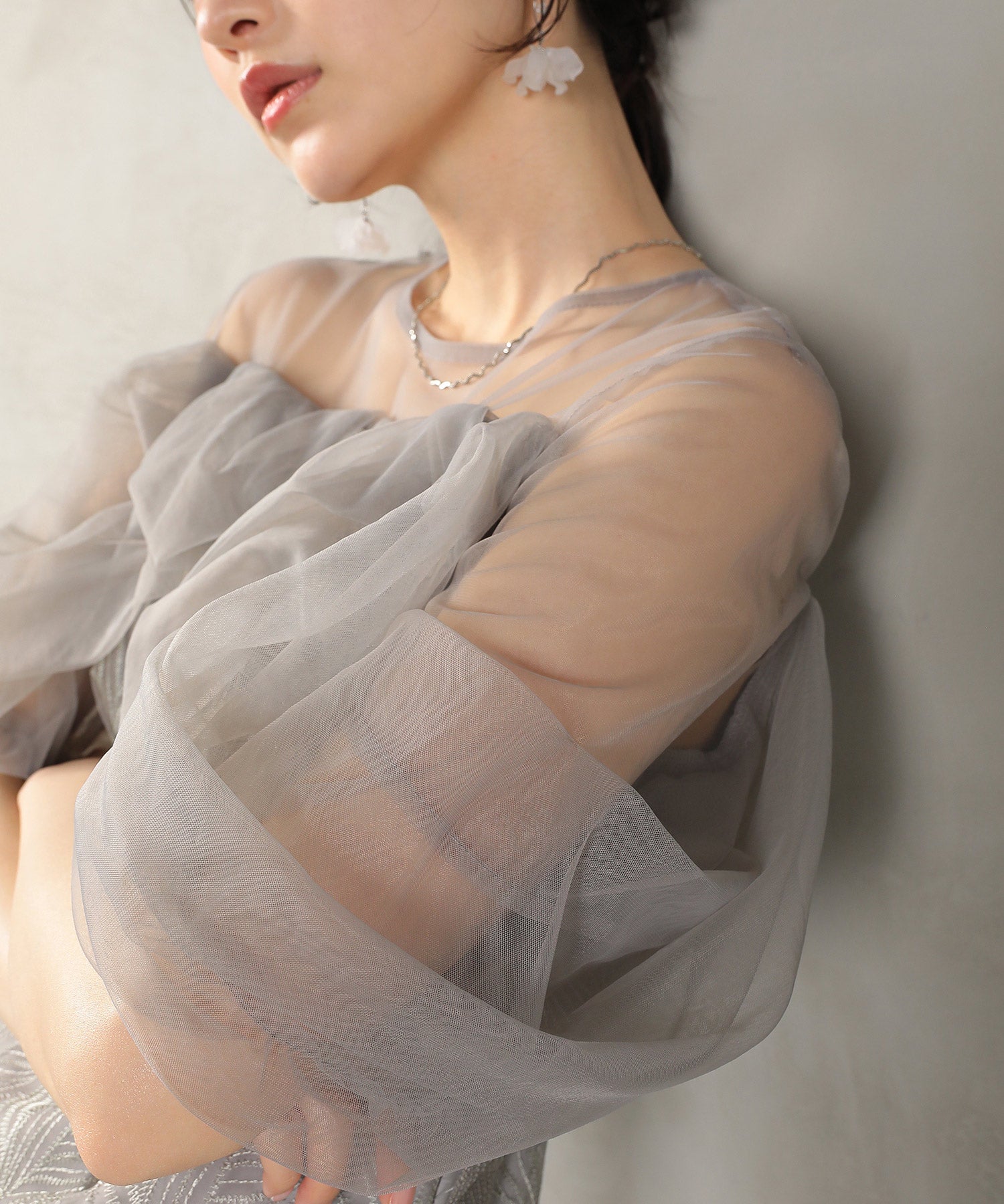 チュール レース トルネード ペンシル ワンピース ドレス パーティー 結婚式 お呼ばれ オケージョン